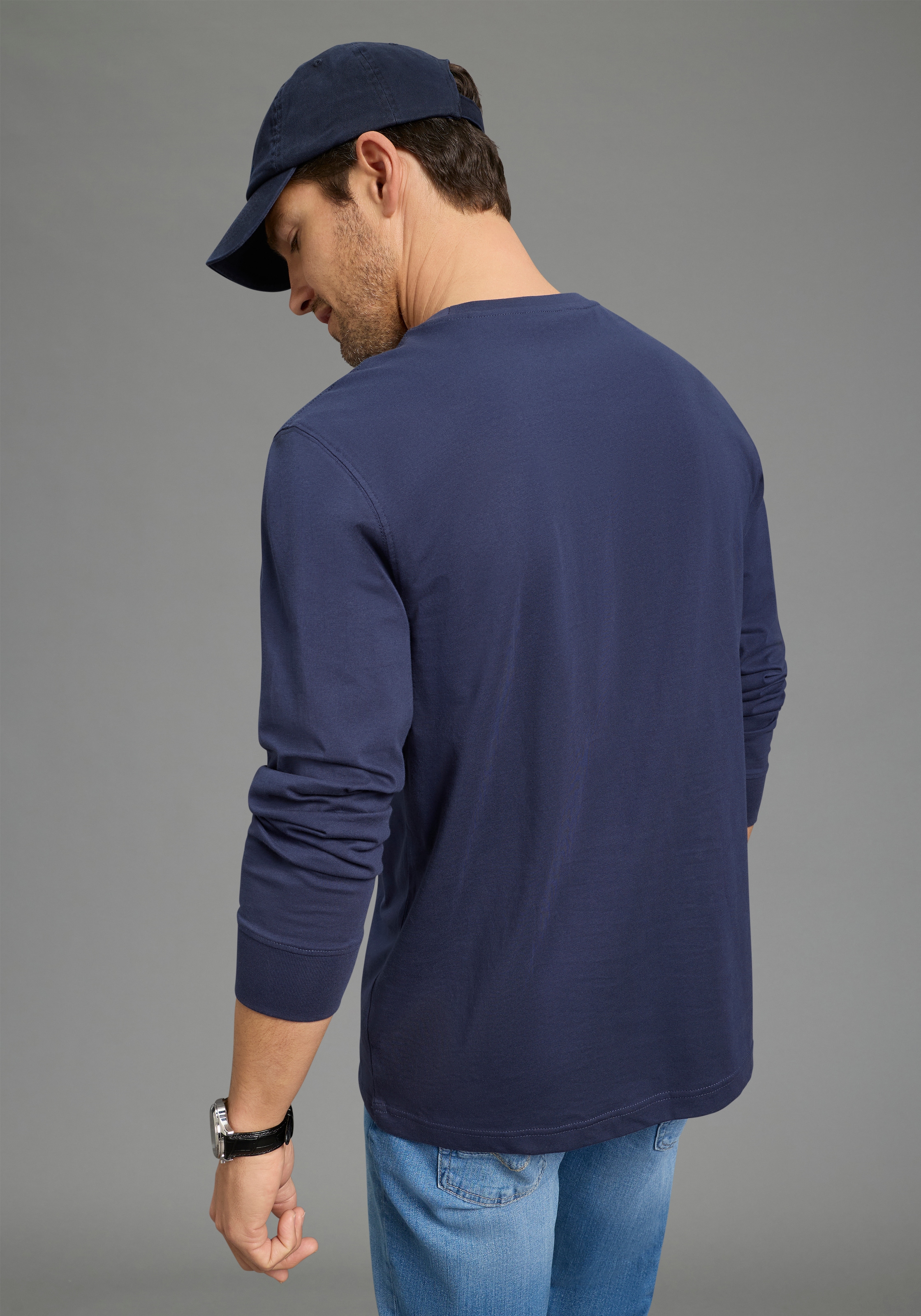 Man's World Langarmshirt »Neue Kollektion!« casual Stil, Langarm, schmale Passform