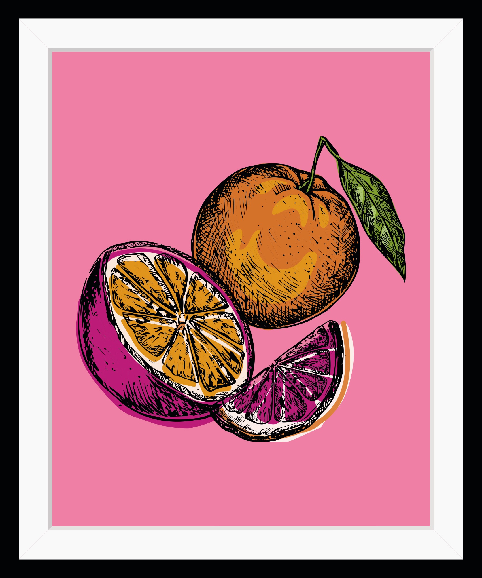 queence Bild »Mara«, Obst-Obst Bilder-Kunst-Lebensmittel-Orange, HD Premium günstig online kaufen