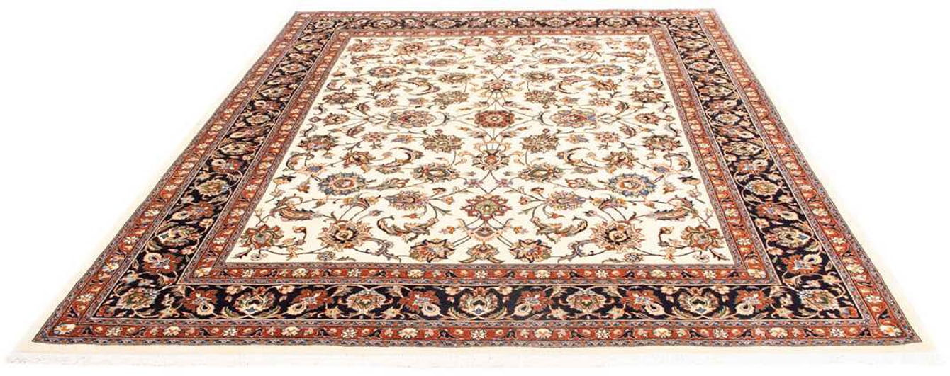 morgenland Wollteppich »Kaschmar Blumenmuster Blu scuro 342 x 248 cm«, rech günstig online kaufen