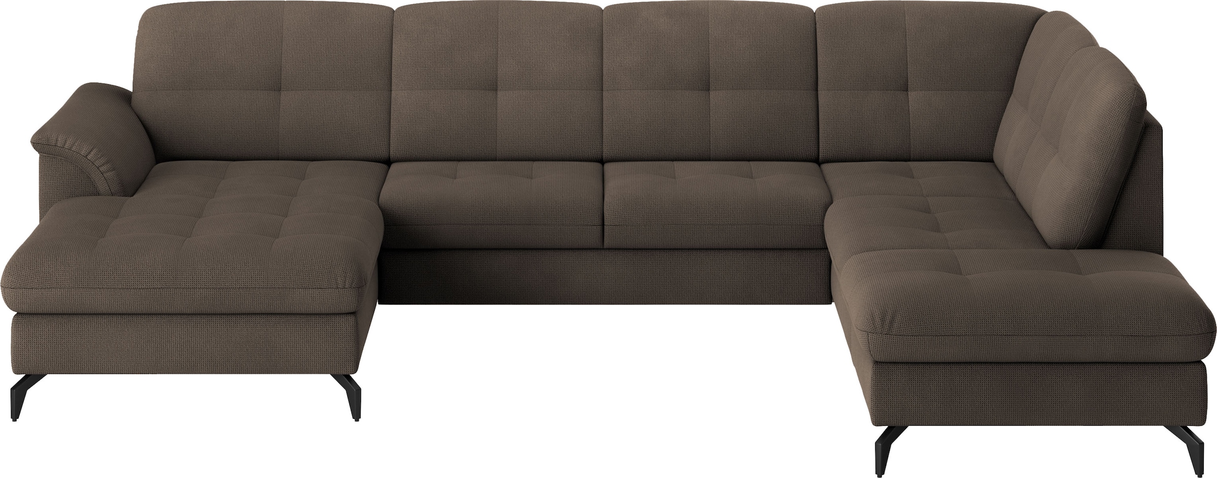 sit&more Wohnlandschaft »Zora U-Form«, wahlweise mit Bettfunktion und Bettkasten