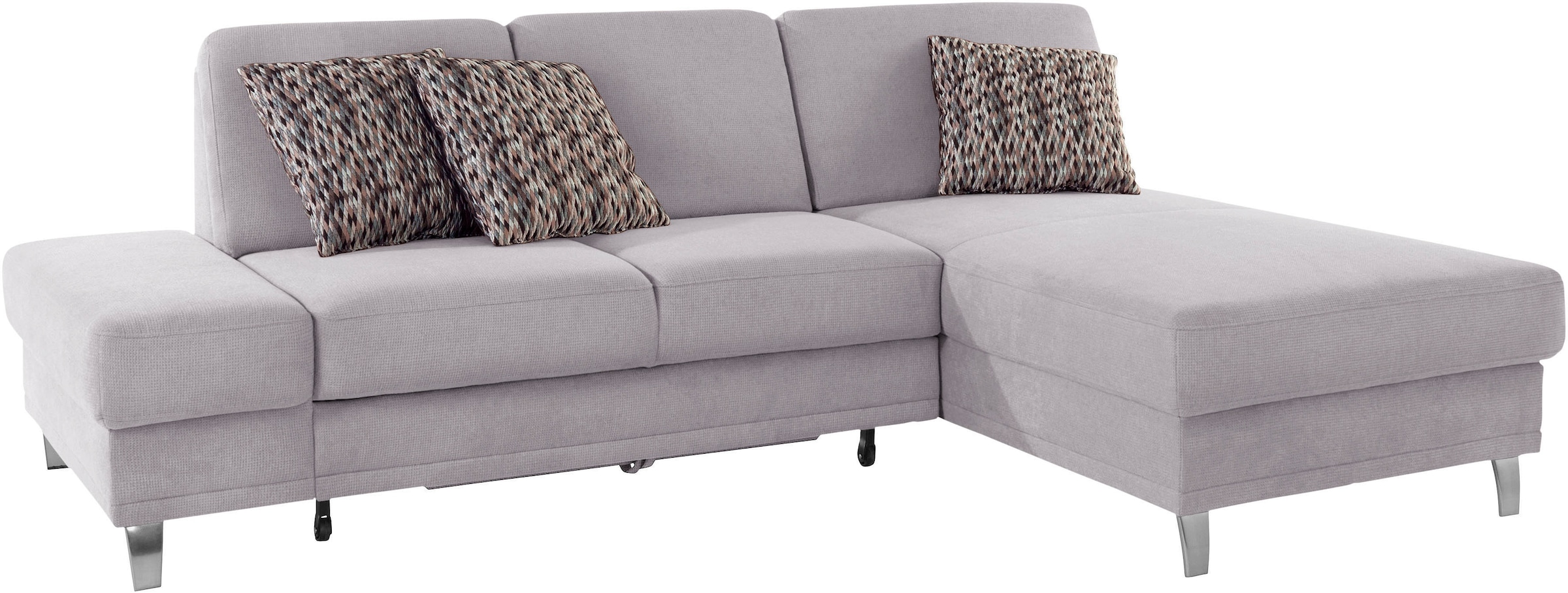 sit&more Ecksofa »Clio L-Form«, wahlweise mit Bettfunktion oder Vorziehsitz und Bettkasten, Federkern