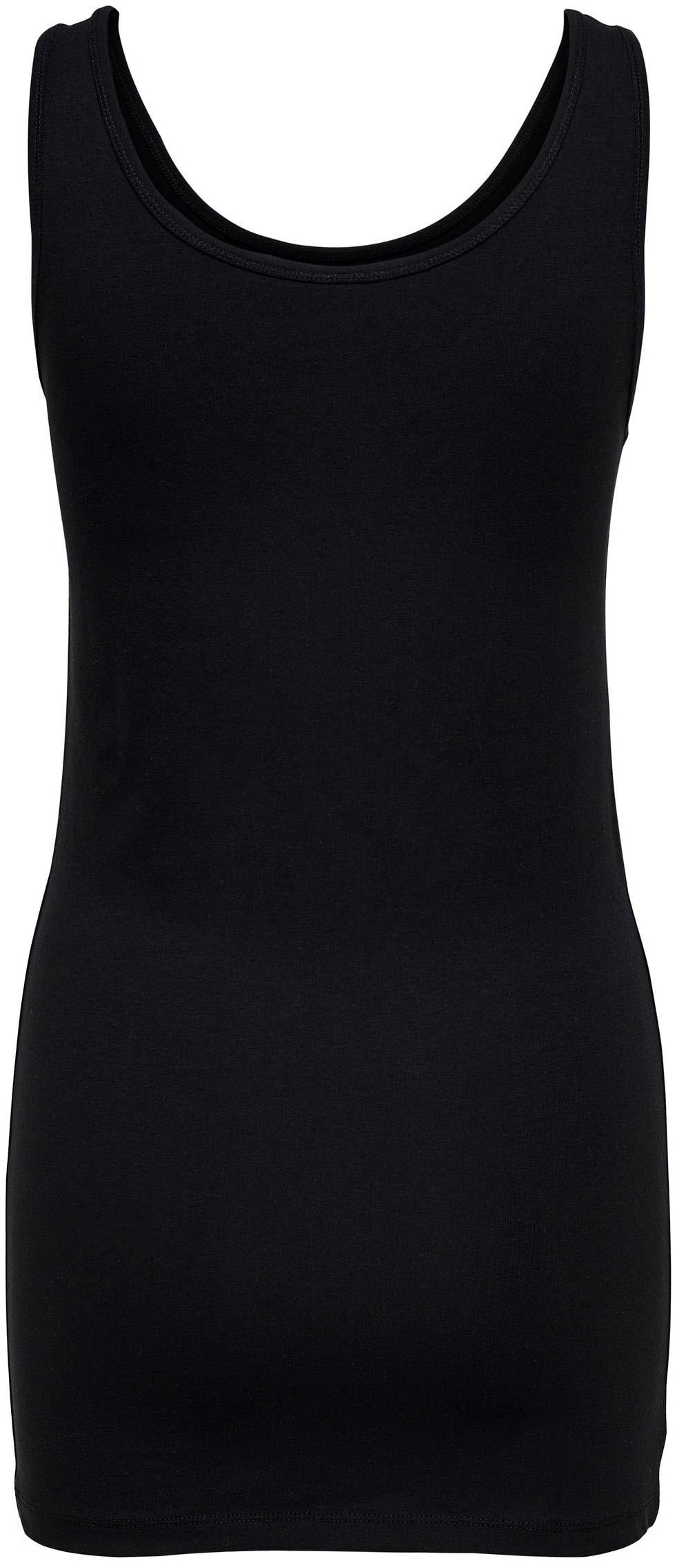 ONLY Longtop »ONLLIVE – Tanktop mit figurbetontem Schnitt und Stretch«, unifarben, modisch, sehr figurbetont, Baumwollmischung, Rundhals