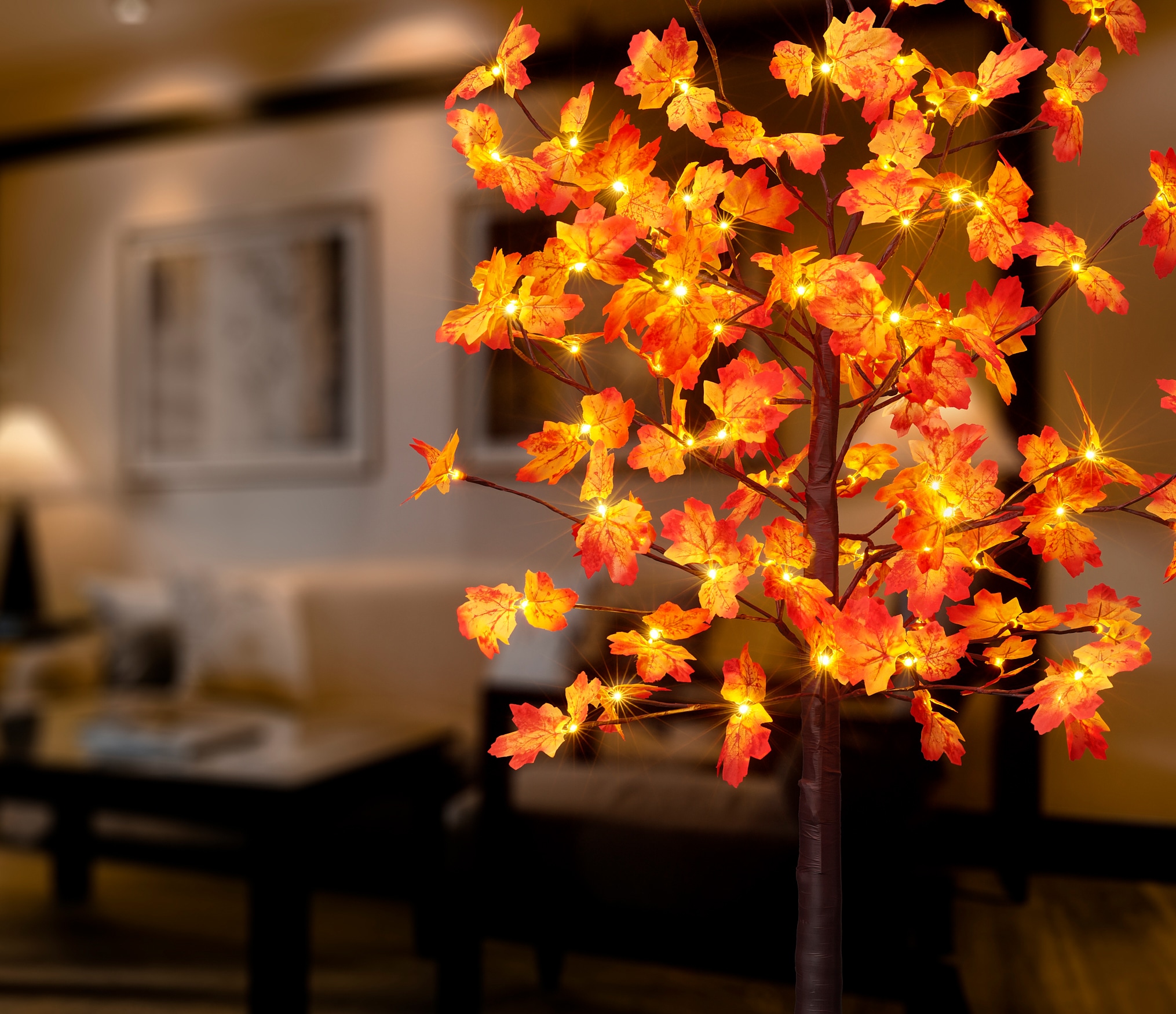 flammig-flammig, »Weihnachtsdeko«, Ahornblättern BONETTI Baum kaufen mit 96 Beleuchteter online LED Deko-Herbstbaum