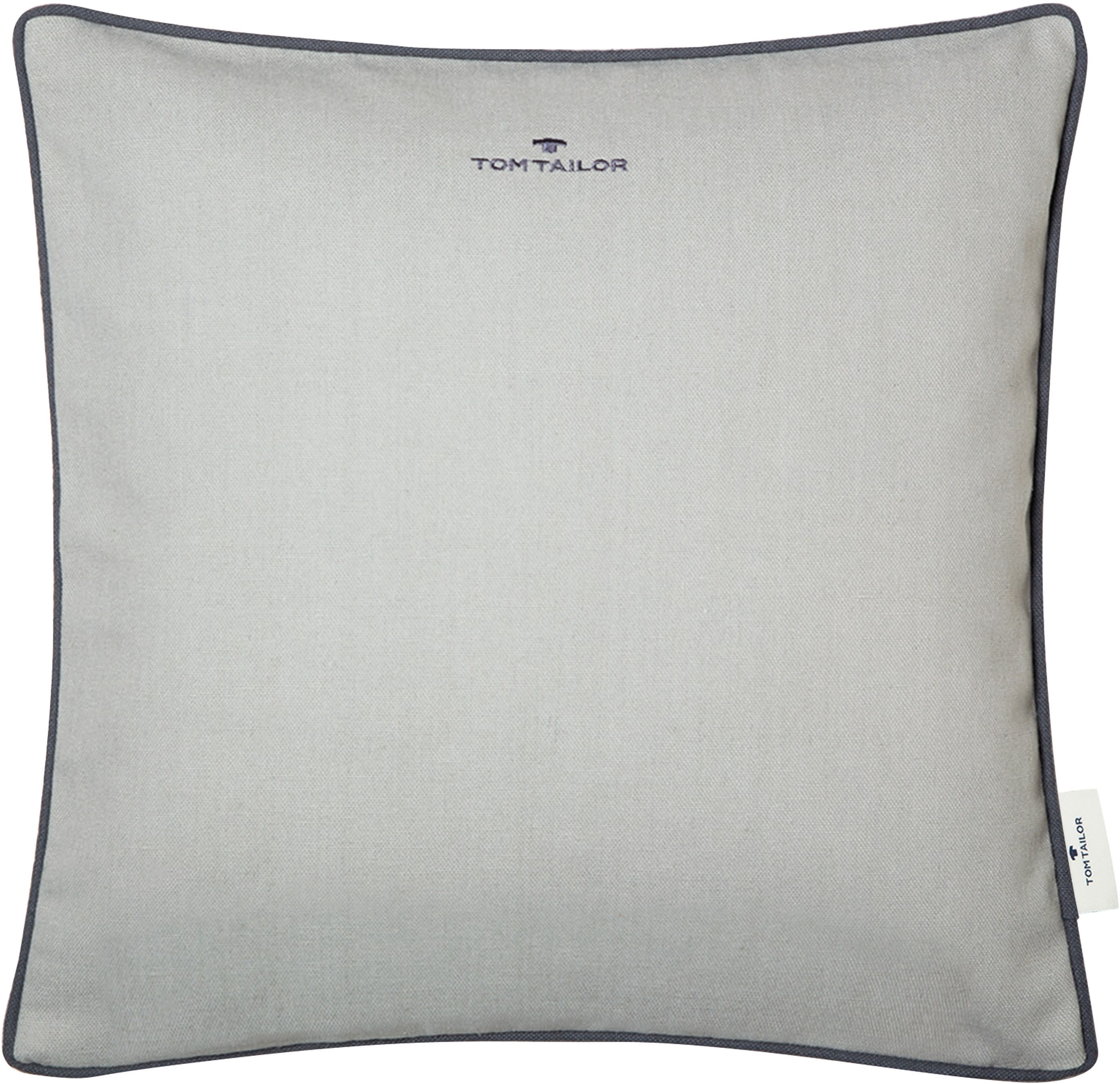 TOM TAILOR HOME Dekokissen »Dove Signature«, mit Paspel, Kissenhülle ohne F günstig online kaufen