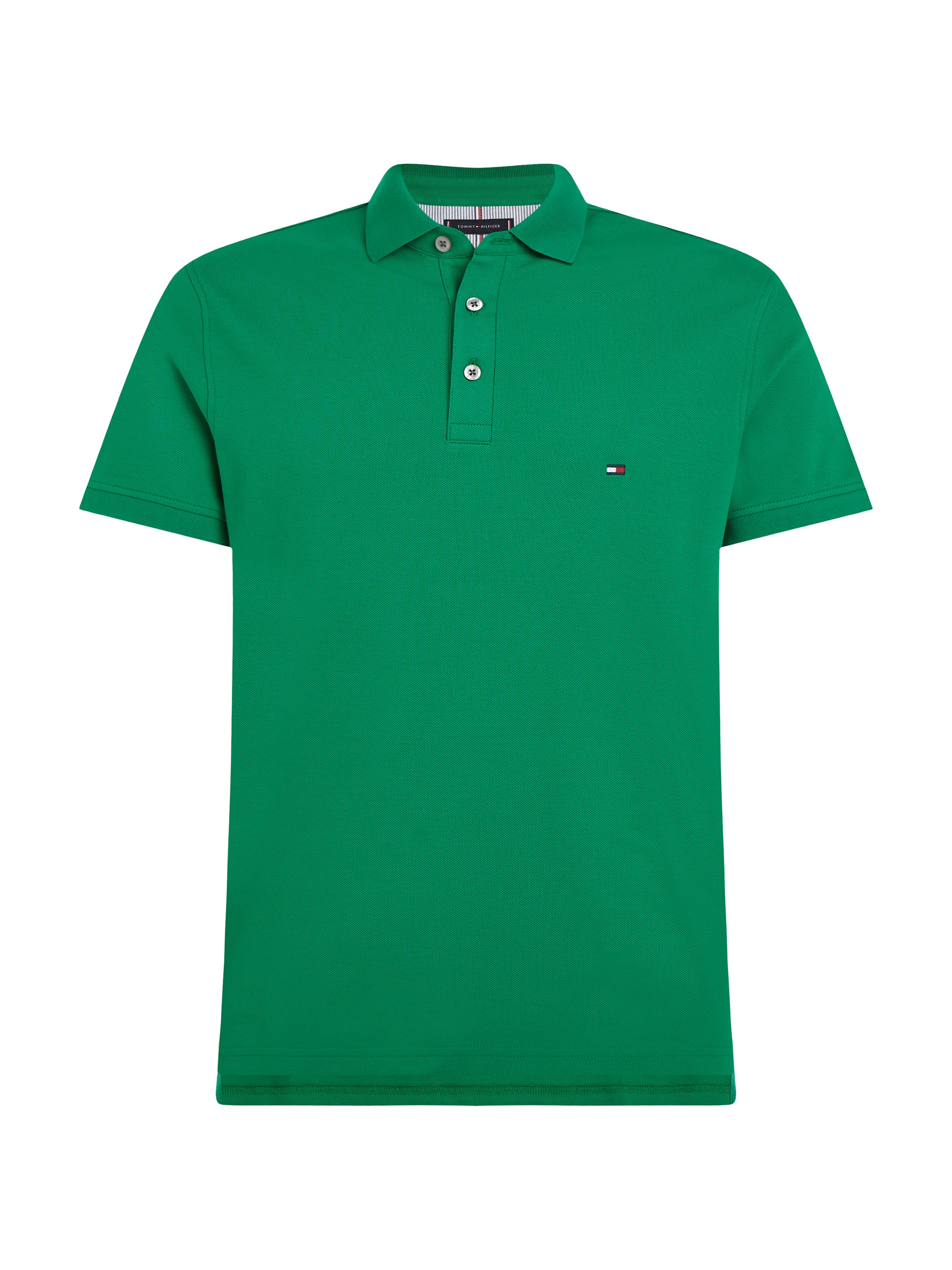 Tommy Hilfiger Poloshirt »1985 SLIM POLO mit Piqué-Struktur und Stickerei«, meliert, casual, slim fit, Baumwollmix, Polokragen