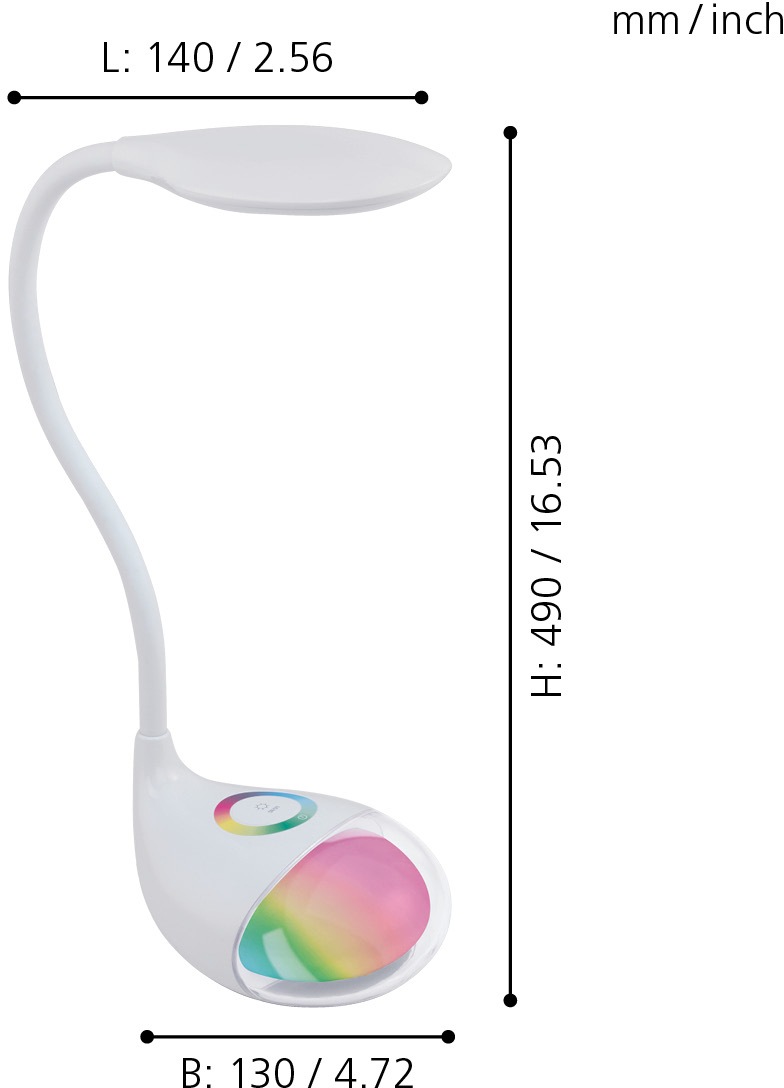 EGLO LED Tischleuchte »CABADO 1«, 2 flammig, Leuchtmittel LED-Board   LED f günstig online kaufen