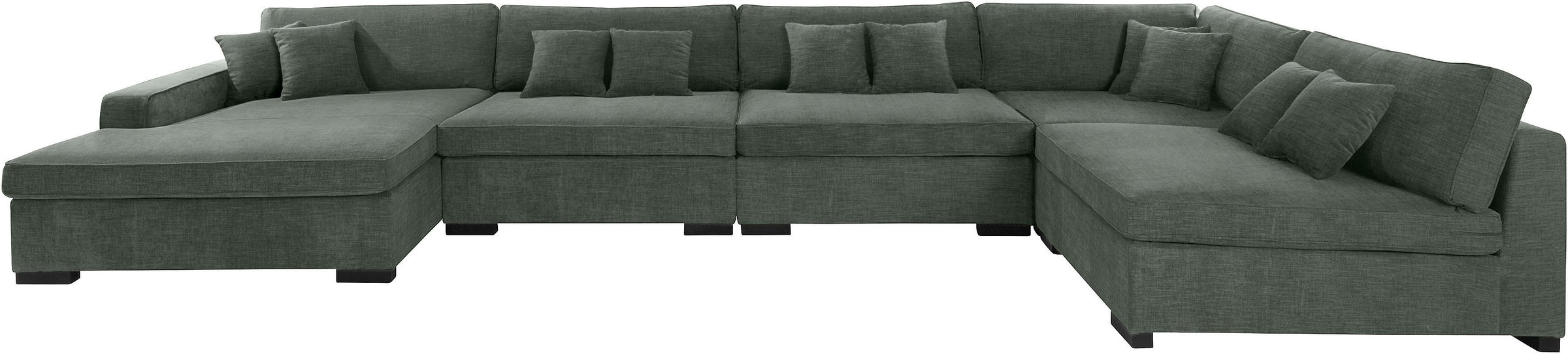 Home affaire Wohnlandschaft »Skara XXL U-Form«, Lounge-Sofa XXL mit Federke günstig online kaufen