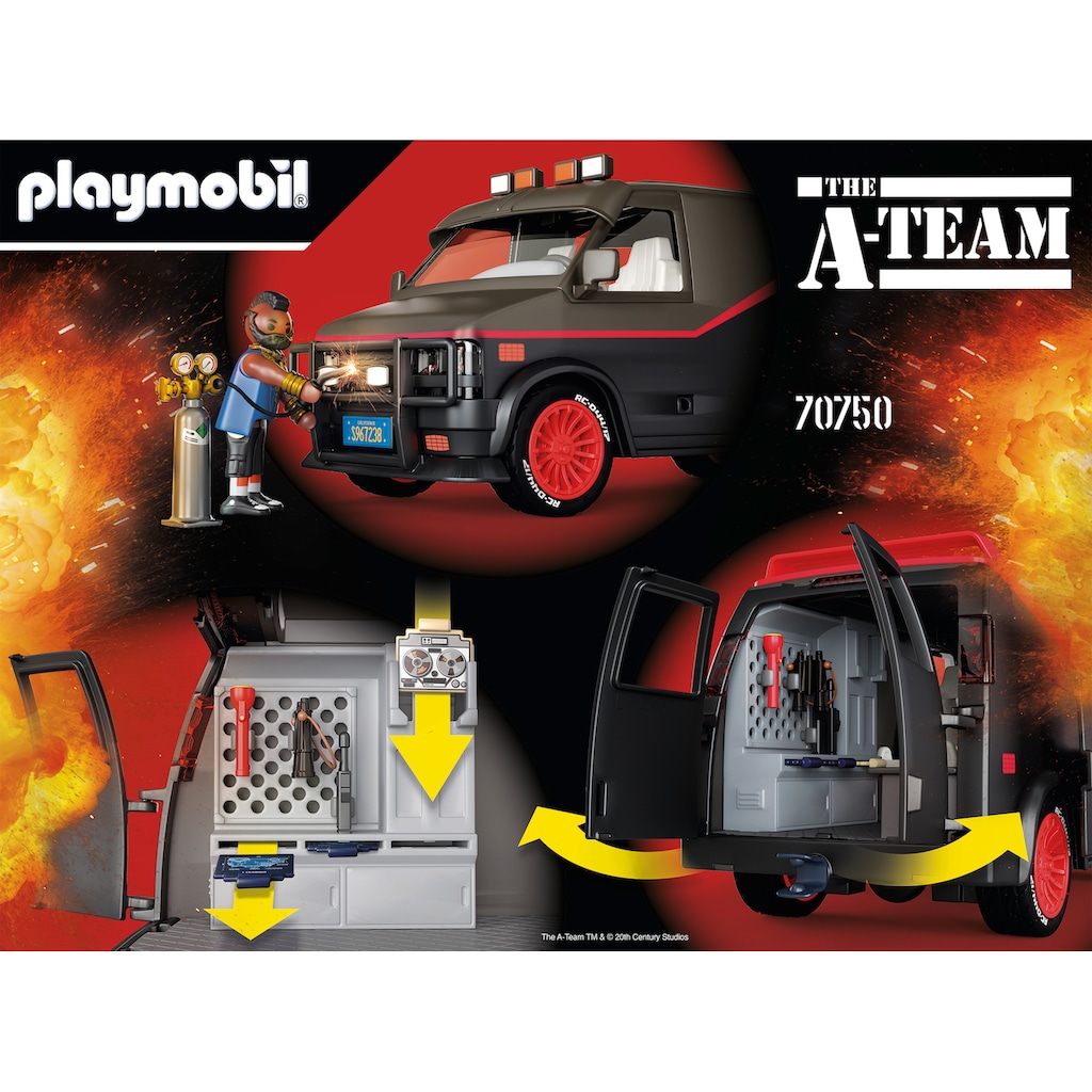 Playmobil® Konstruktions-Spielset »A-Team Van (70750)«, (69 St.), Made in Europe
