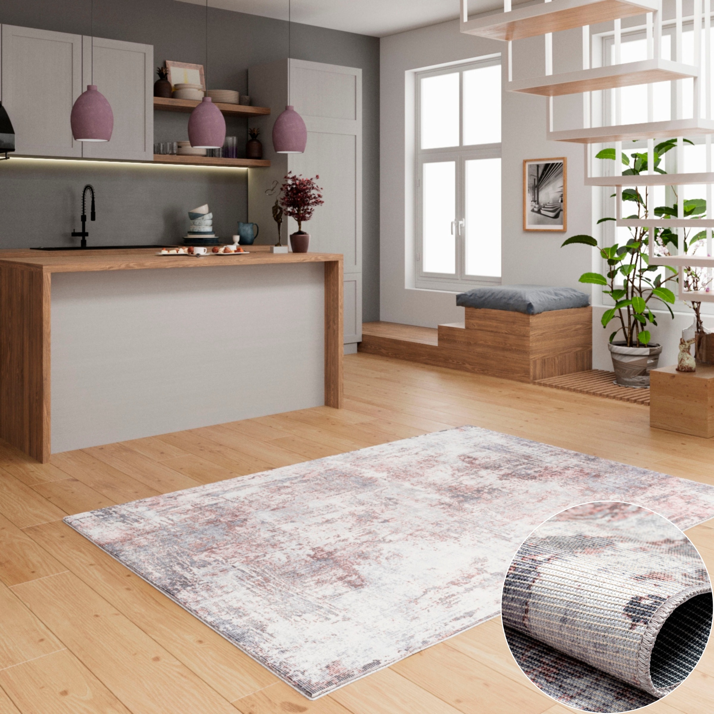 my home Teppich Mülenen, rechteckig, Höhe: günstig online kaufen