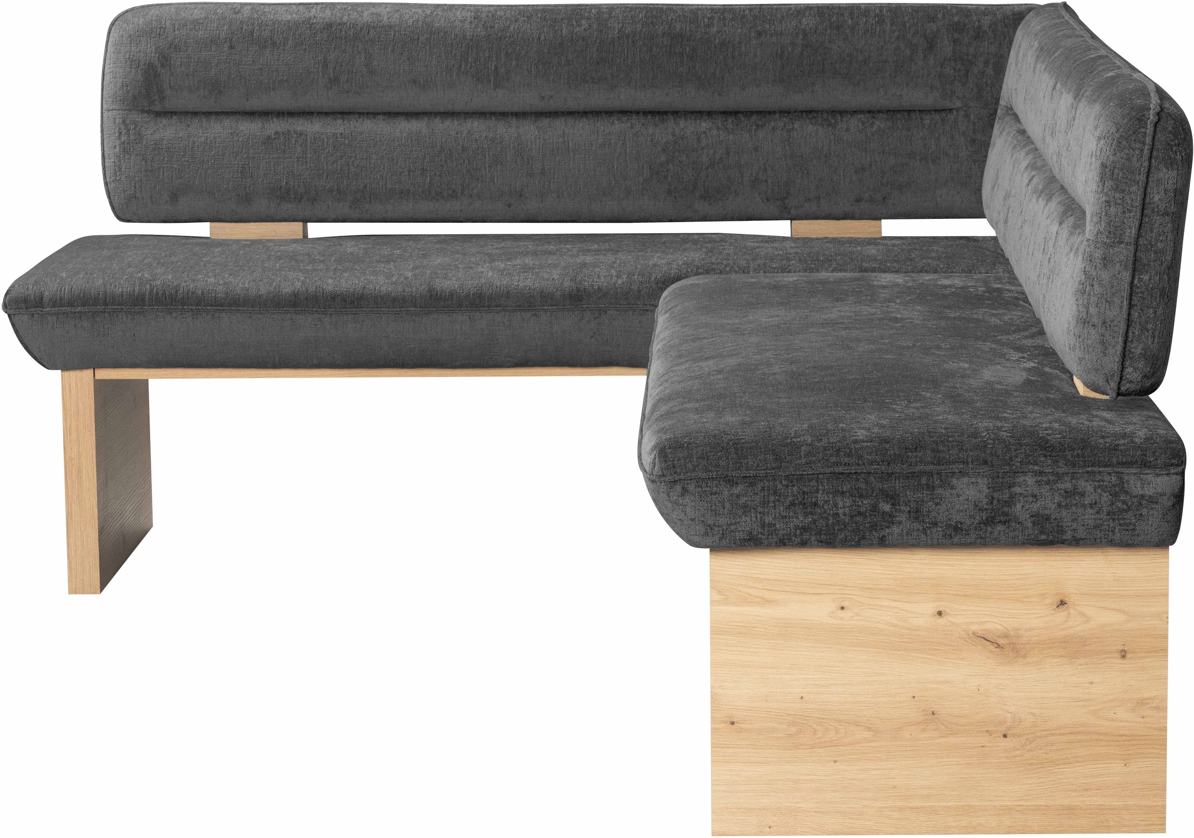 Home affaire Eckbankgruppe »Louise + Miles Essecke Sitzgruppe Eckbank Küchenbank«, (Set, 4 tlg., 4er), Sitzgruppe Esszimmer Stühle Tisch und Bank bequem gepolstert