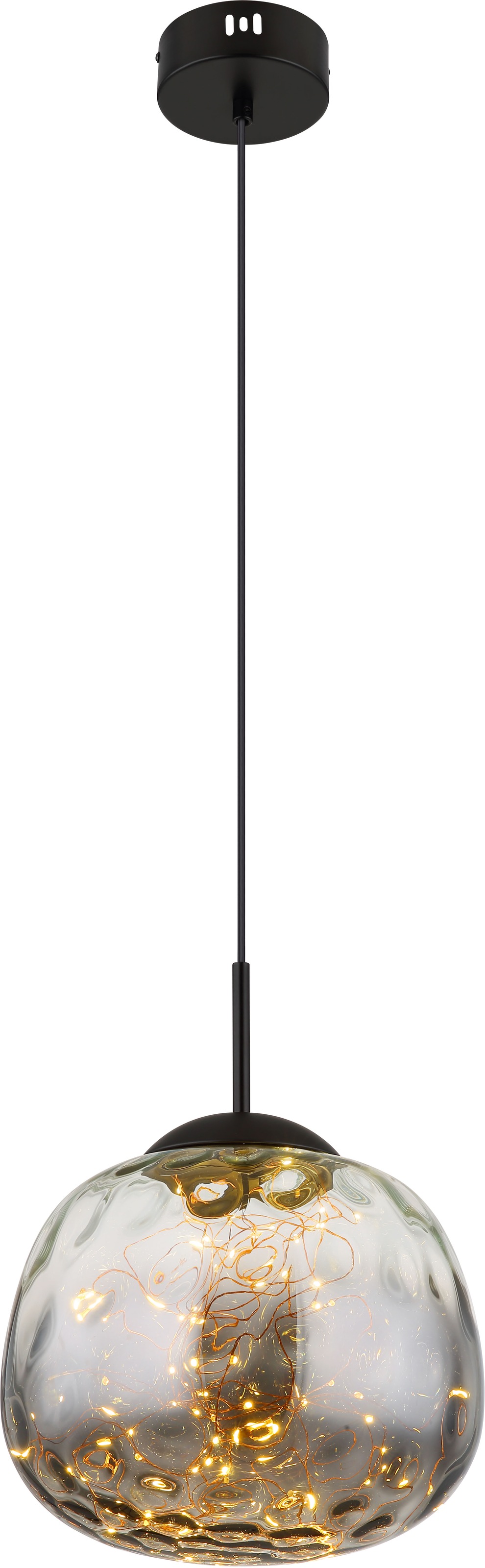 GLOBO LIGHTING LED Pendelleuchte »FIREFLY« LED-Modul 1 Stk. Warmweiß Hängel günstig online kaufen