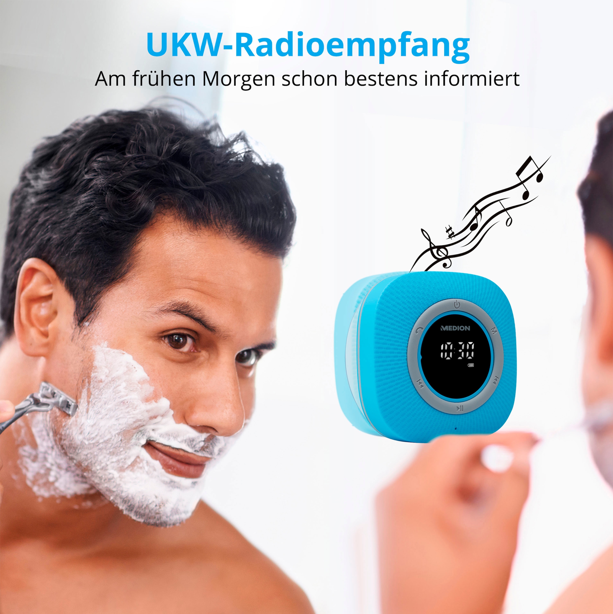 Medion® Digitalradio (DAB+) »LIFE® P66096 (MD 43881) Dusch-«, (Bluetooth UKW mit RDS 3 W)