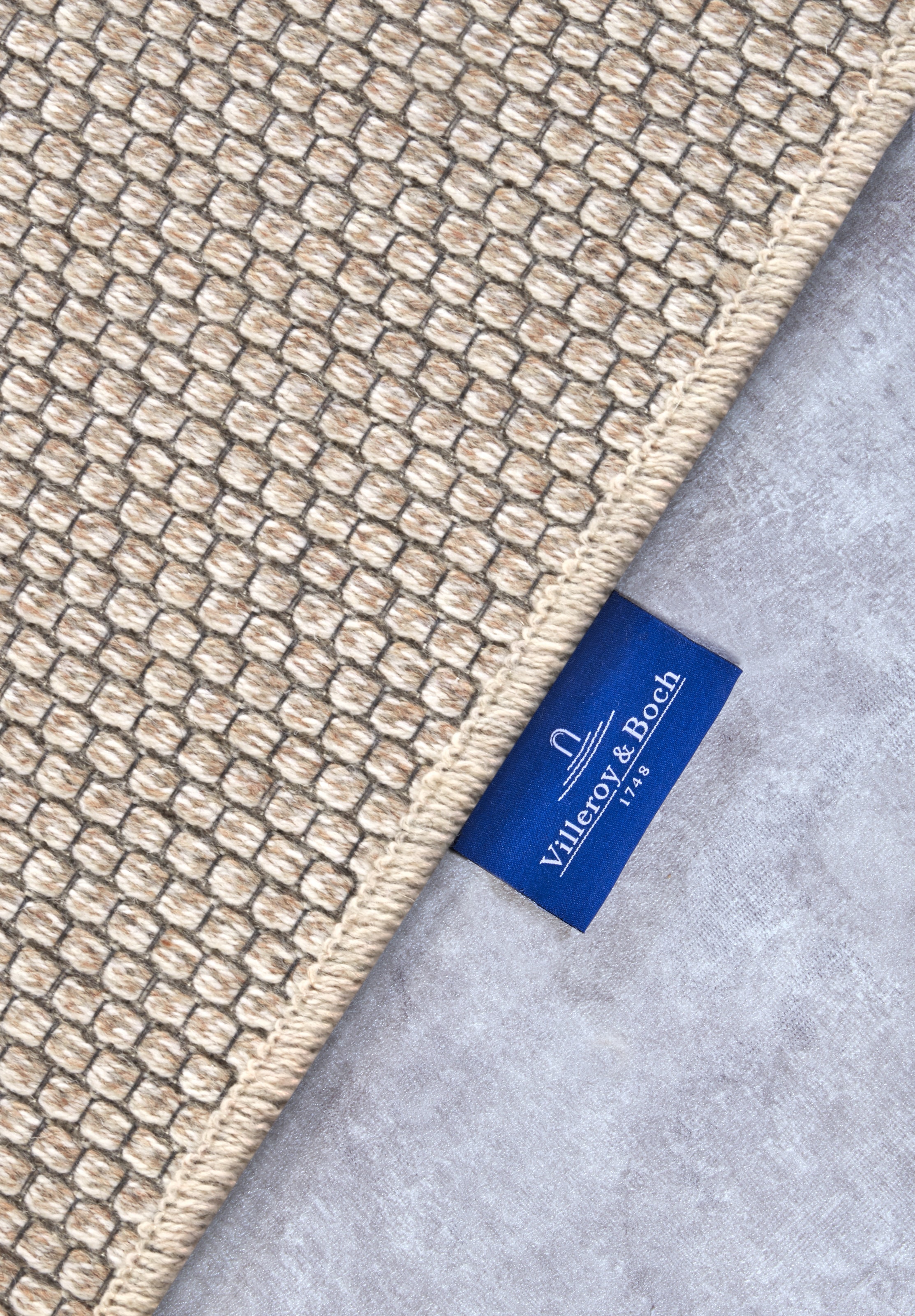 Villeroy & Boch Wollteppich »Charles«, rechteckig, 5 mm Höhe, Schurwolle, Wolle, Natur, Wohnzimmer, Schlafzimmer, Boho, Skandi