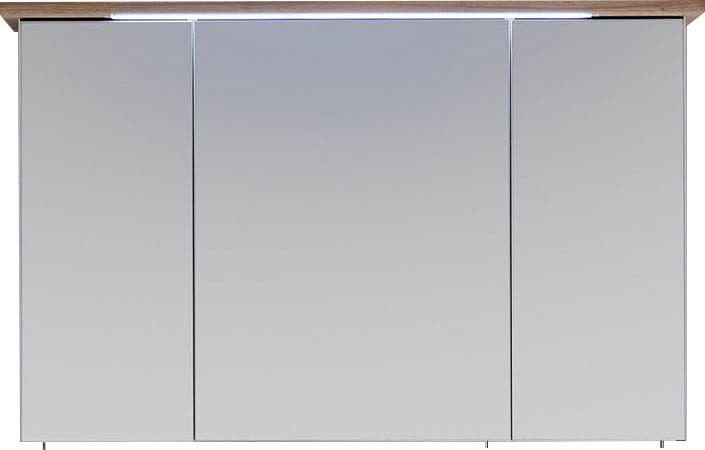 PELIPAL Spiegelschrank »Quickset eingelassene 115 3-türig, Steckdosenbox jetzt LED-Beleuchtung, im cm, 923«, Breite %Sale