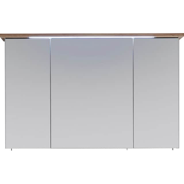 PELIPAL Spiegelschrank »Quickset 923«, Breite 115 cm, 3-türig, eingelassene  LED-Beleuchtung, Steckdosenbox jetzt im %Sale