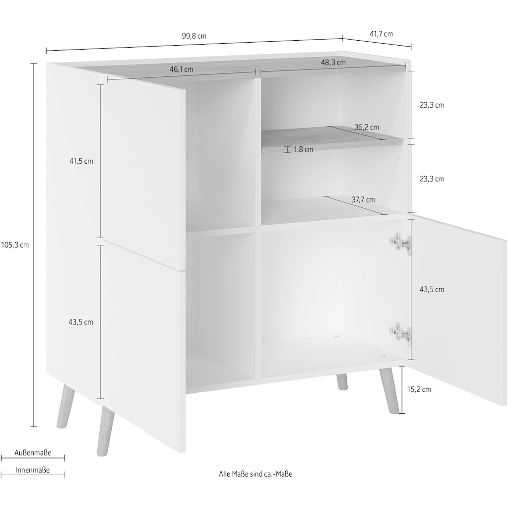 INOSIGN Highboard »Scandi«