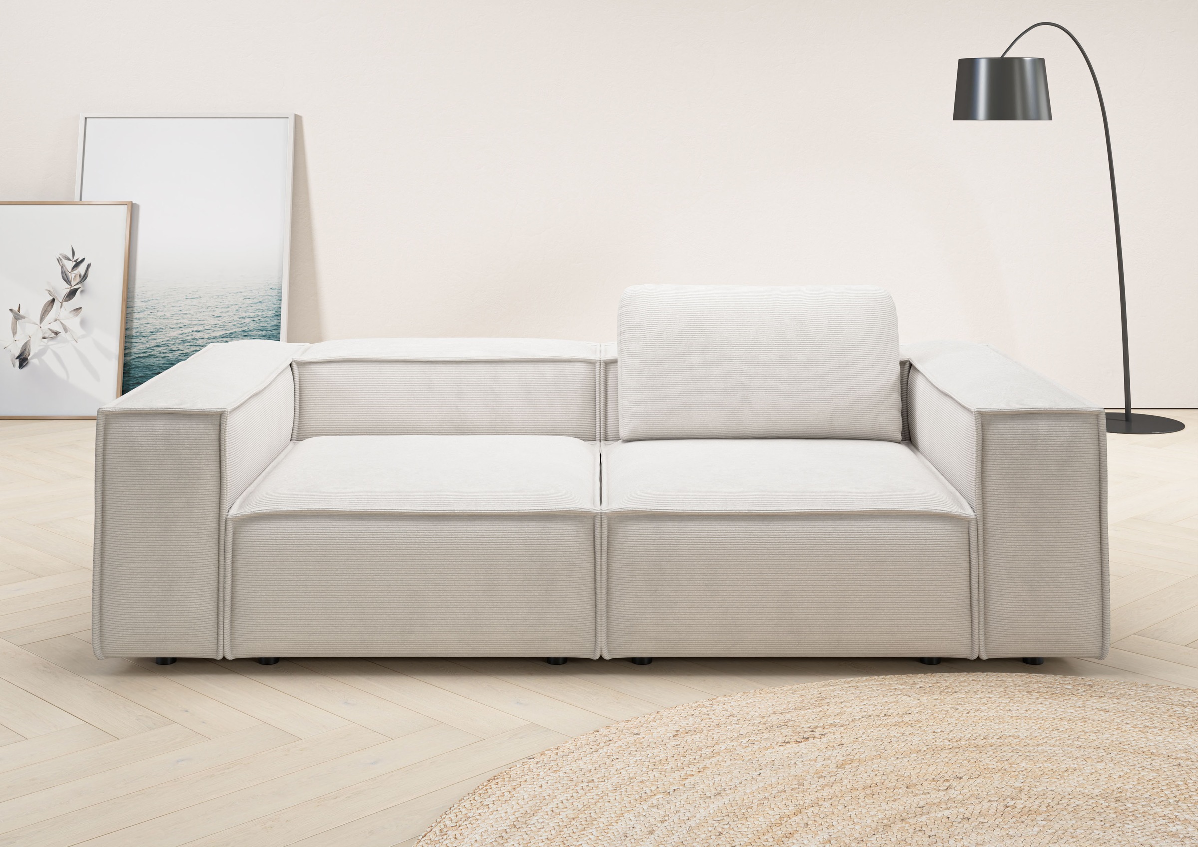 Home affaire 2-Sitzer »Watertown, modernes Sofa 246 cm breit, auch in Feinc günstig online kaufen