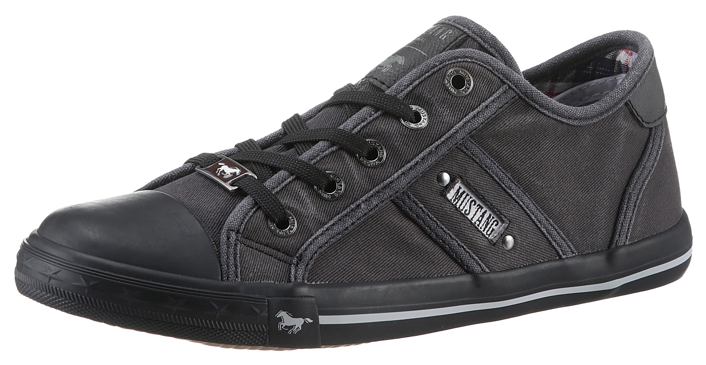 Mustang Shoes Sneaker, Freizeitschuh, Halbschuh, Schnürschuh mit Mustang Markenlabel