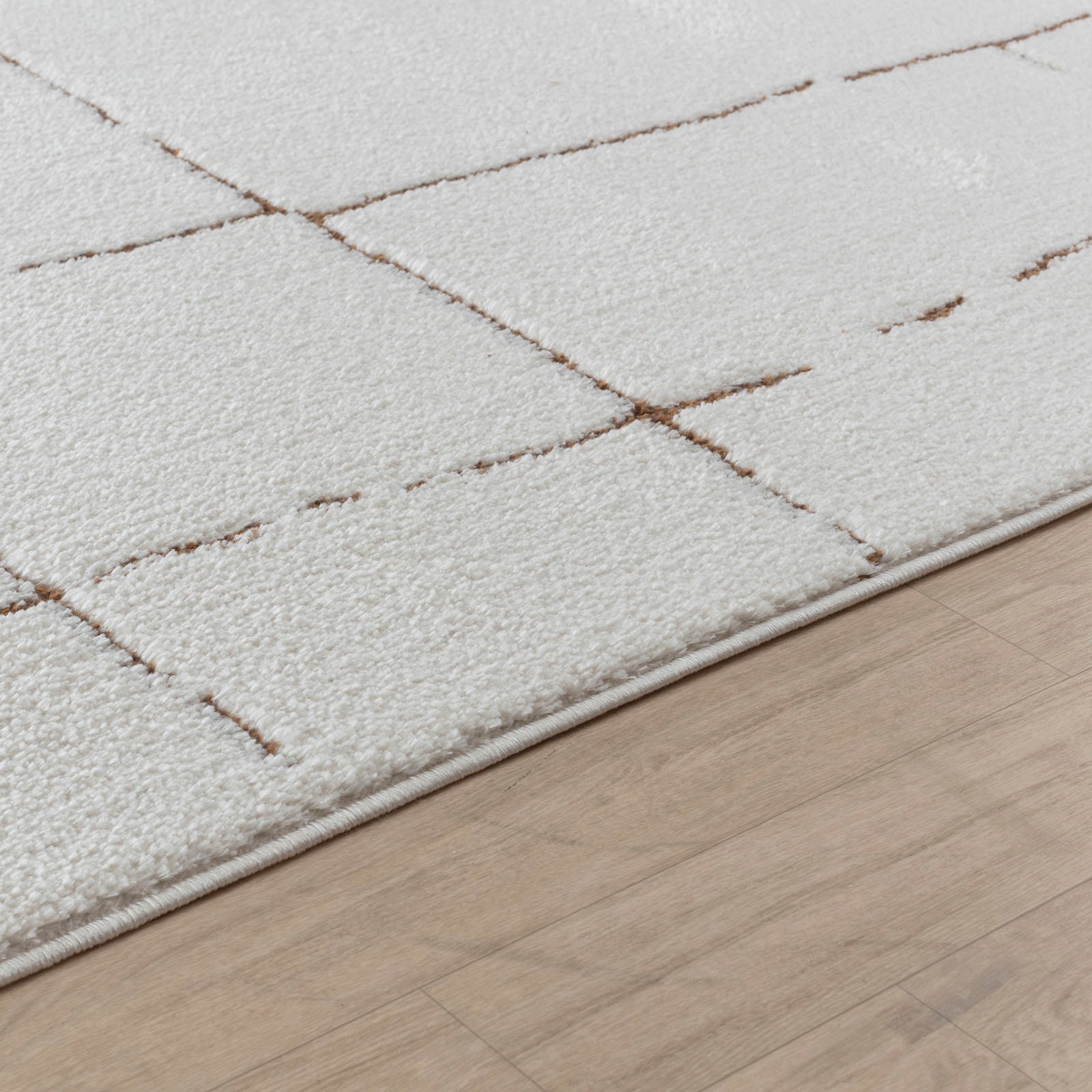 Livabliss Teppich »BARI«, rechteckig, 14 mm Höhe, Skandi Design, Modern Boho Kurzflor Wohnzimmerteppich, Schlafzimmer