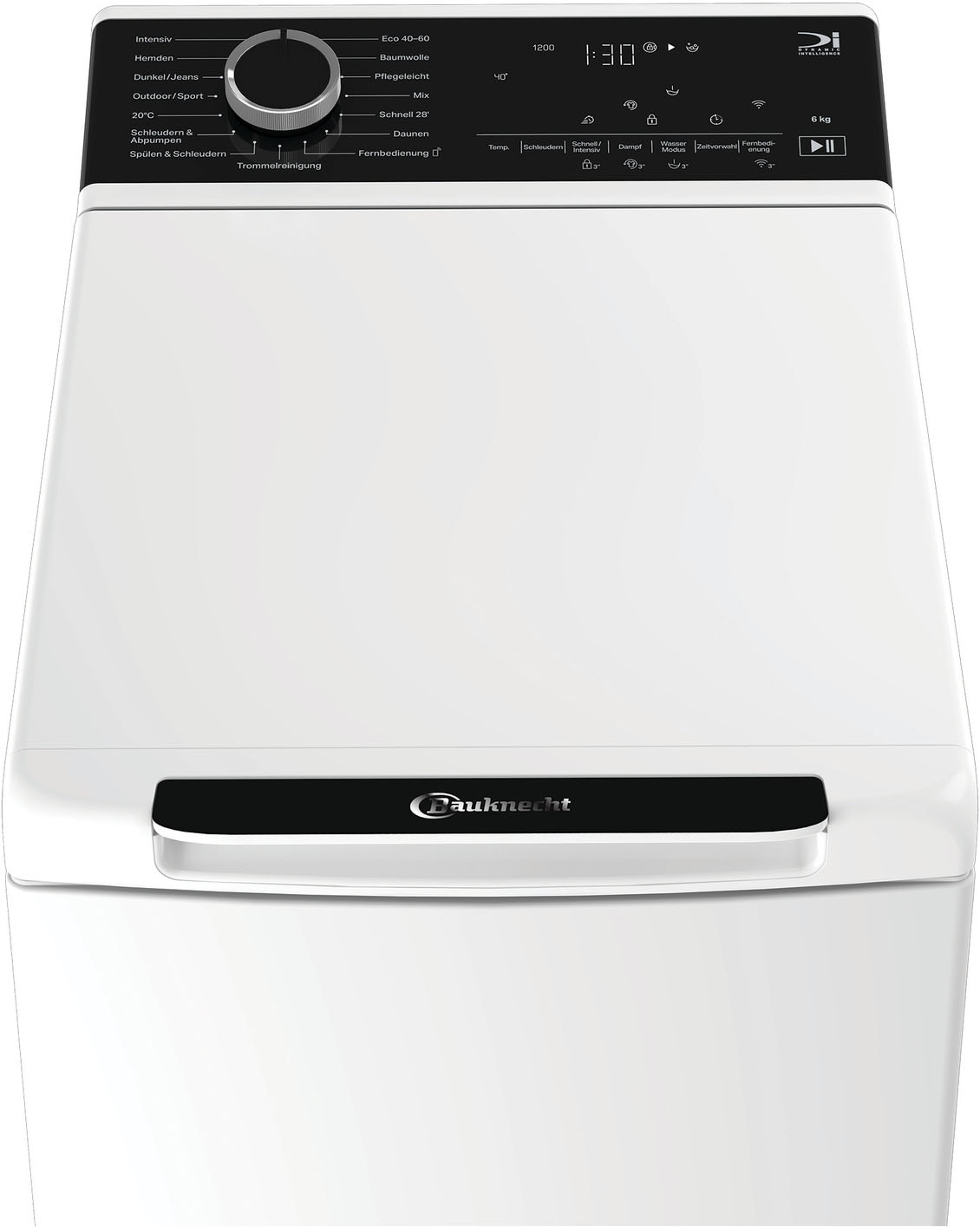 BAUKNECHT Waschmaschine Toplader »TBK Super Eco 6A BW« 6 kg 1200 U/min HomeWhiz – smarte Vernetzung für mehr Komfort