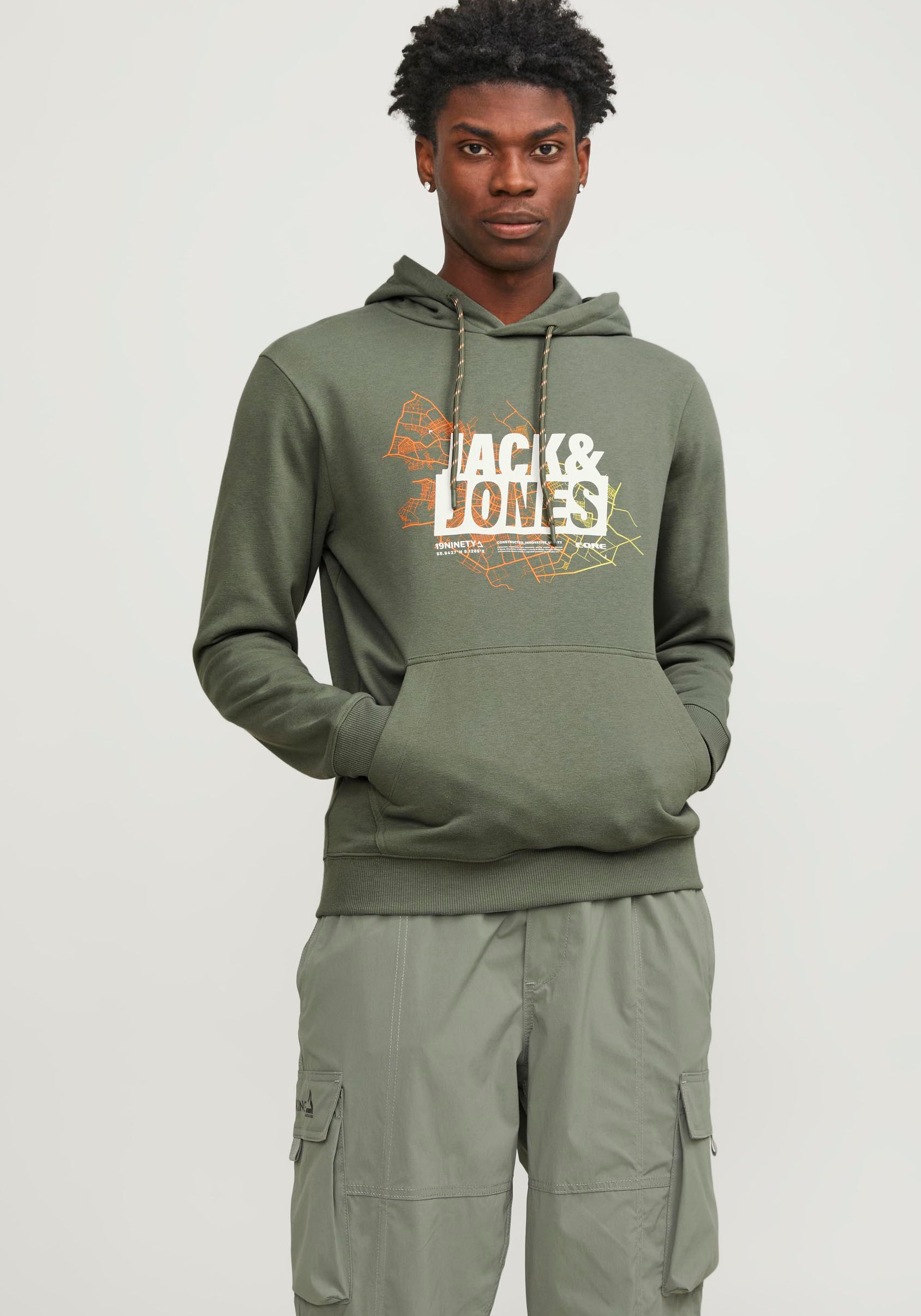 Jack & Jones Kapuzensweatshirt »JCOMAP LOGO SWEAT HOOD SN«