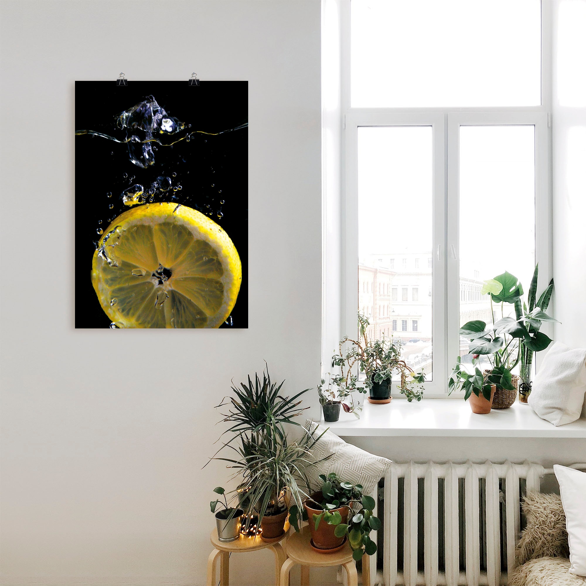 Artland Wandbild »Zitrone«, Lebensmittel, (1 St.), als Alubild, Outdoorbild, Leinwandbild, Poster in verschied. Größen