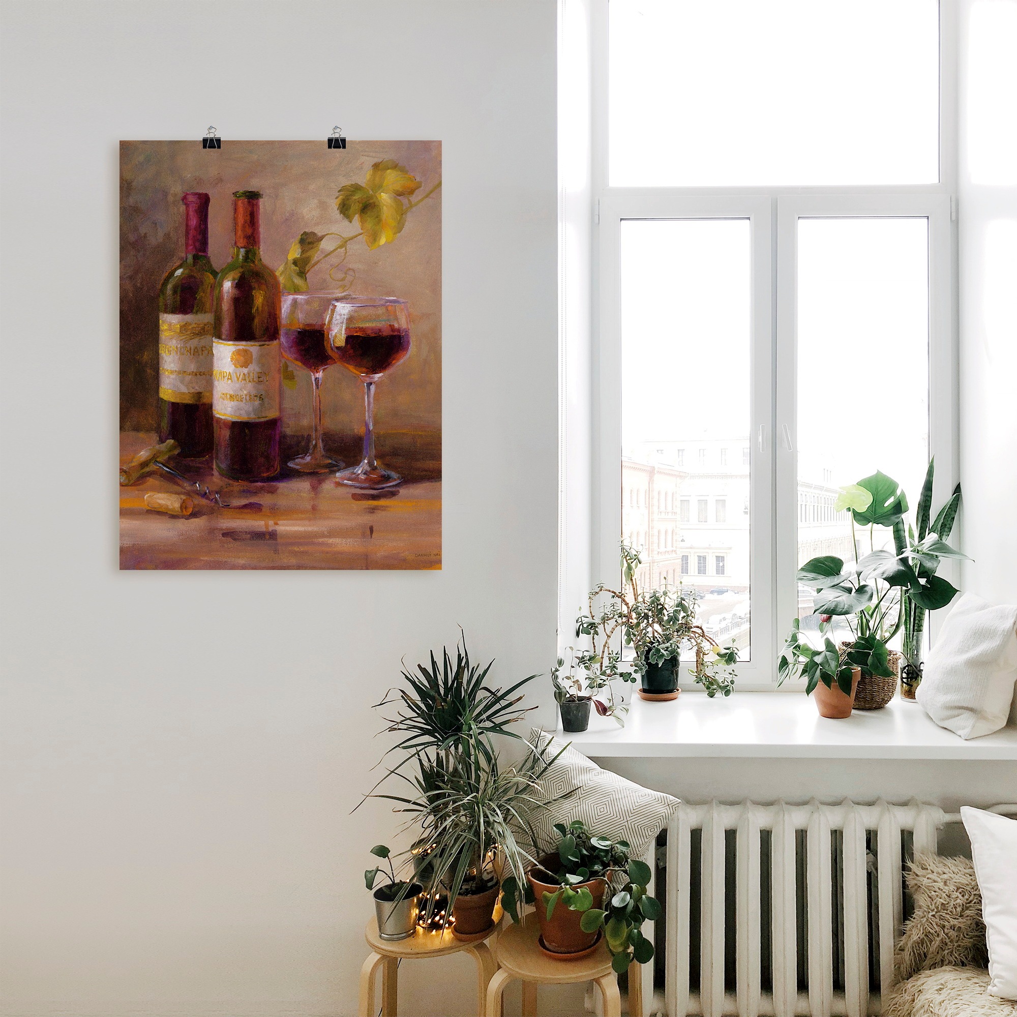 Artland Wandbild »Offener Wein I«, Getränke, (1 St.), als Leinwandbild, Poster, Wandaufkleber in verschied. Größen