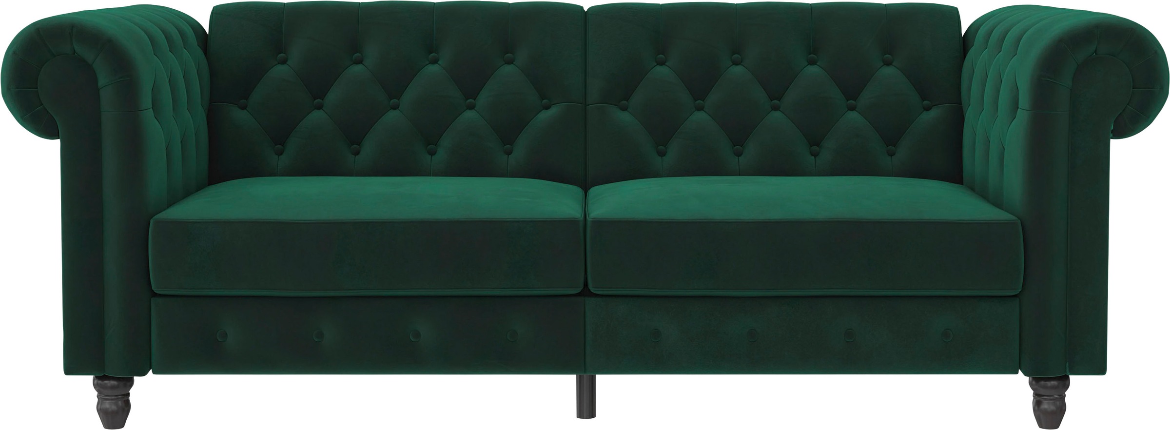 Dorel Home 3-Sitzer »Felix, Schlafsofa 236 Cm, (Liegefläche 108x190cm), Rückenlehne« 3-fach Verstellbar, Velours, Kunstleder, Luxus-Microfaser