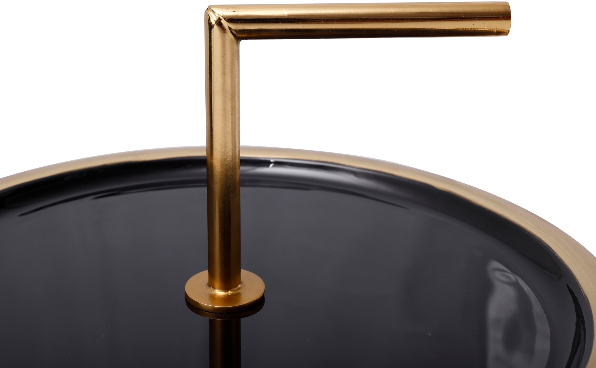 Kayoom Beistelltisch »Art Deco 500, Abstelltisch aus Metall,funktional und stabil«, (1 St.), Dekorativ, mit abnehmbarem Griff (13 cm), Stauraumfunktion