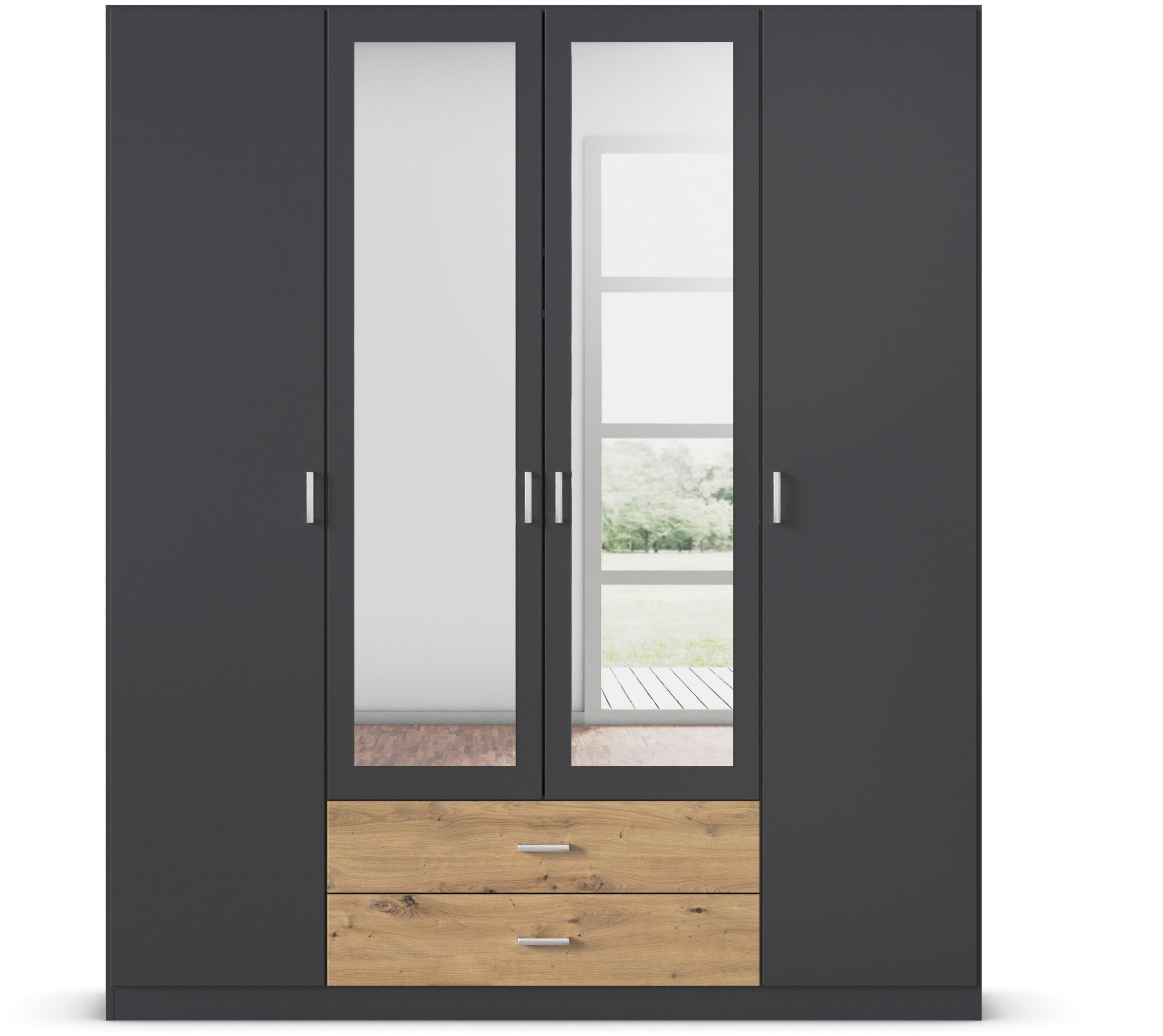 rauch Kleiderschrank "Schrank Garderobe Wäscheschrank GAMMA in 3 Breiten" v günstig online kaufen