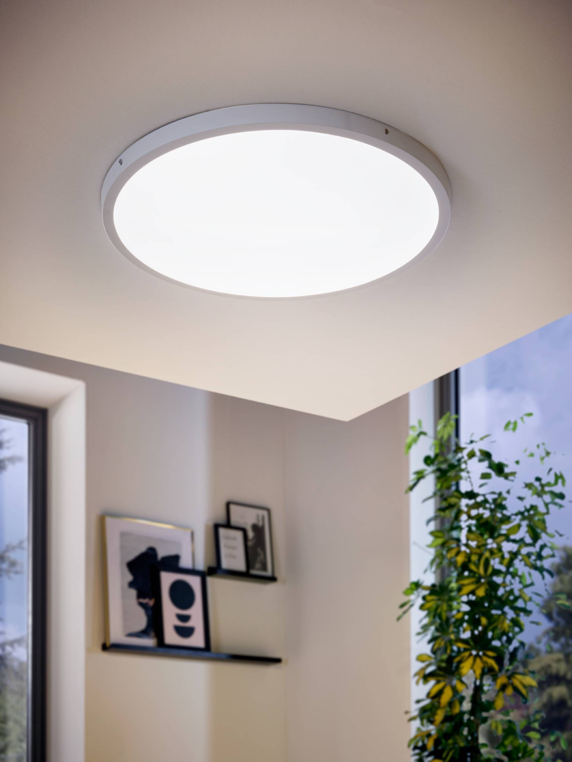 EGLO Aufbauleuchte »Fueva 1 Deckenlampe, Aufbaulampe, Aluminium und Kunstst günstig online kaufen