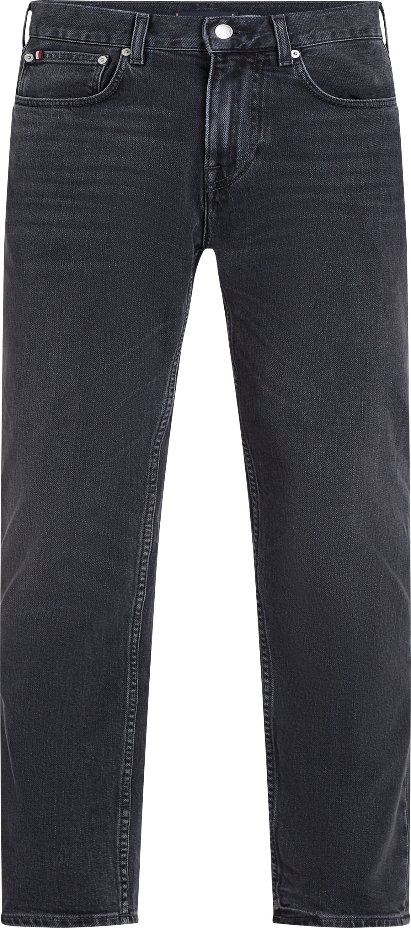 Tommy Hilfiger Straight-Jeans »STRAIGHT DENTON STR CLARK BLACK«, in schwarzer Waschung