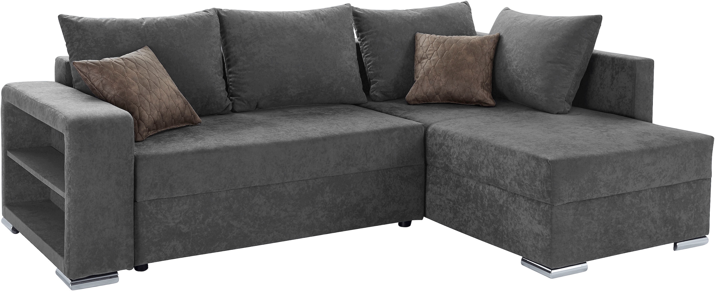 COLLECTION AB Ecksofa »John L-Form«, inklusive Bettfunktion und Bettkasten