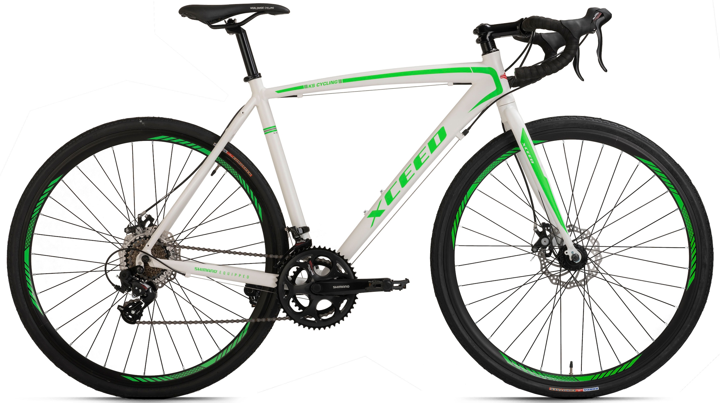 KS Cycling Rennrad »Xceed«, 14 Gang, Shimano, Tourney Schaltwerk, Kettenschaltung, für Damen und Herren, Kettenschaltung