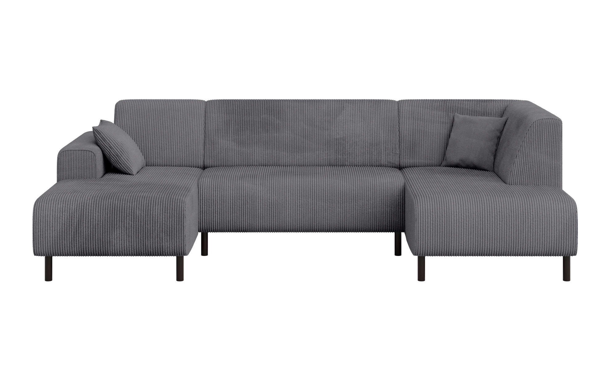 Home affaire Wohnlandschaft »ARROS U-Form mit Wellenunterfederung, Maße B/T/H: 300/163/81 cm«, incl. Zierkissen, mit Recamiere links/rechts bestellbar, auch in Cord