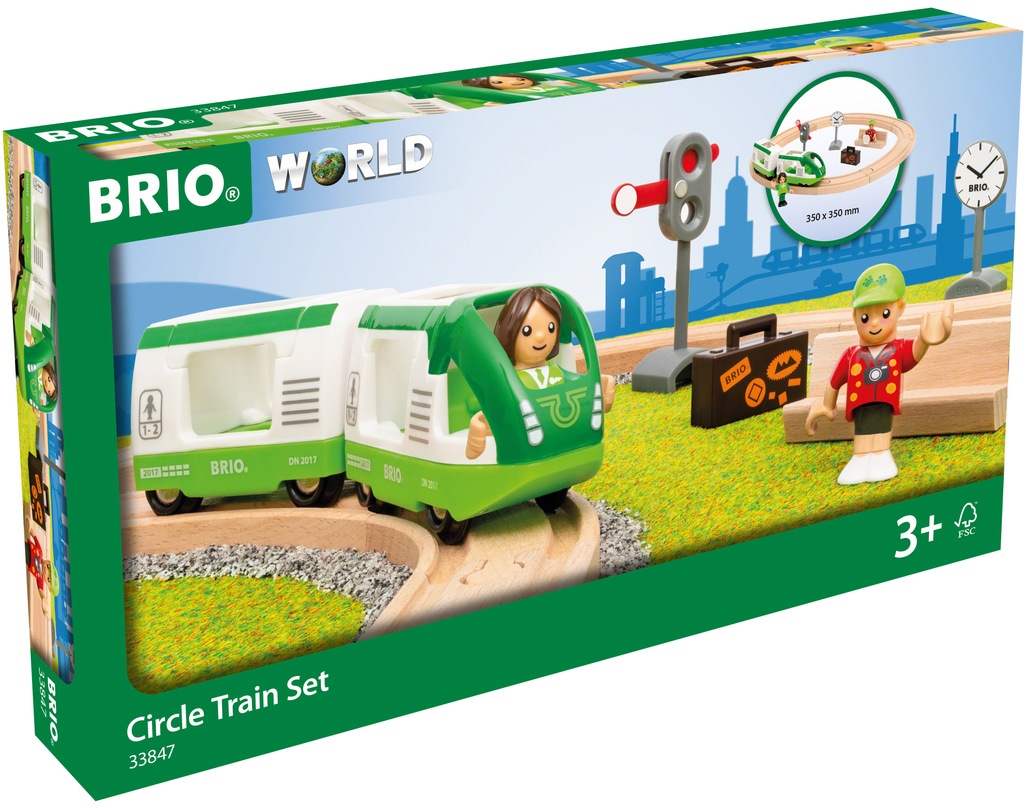 BRIO® Spielzeug-Eisenbahn »BRIO® WORLD, Starter Set Reisezug«, FSC® - schützt Wald - weltweit