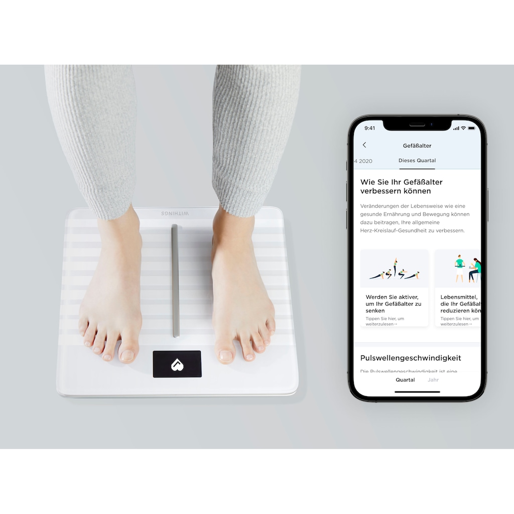 Withings Körper-Analyse-Waage »Body Cardio«