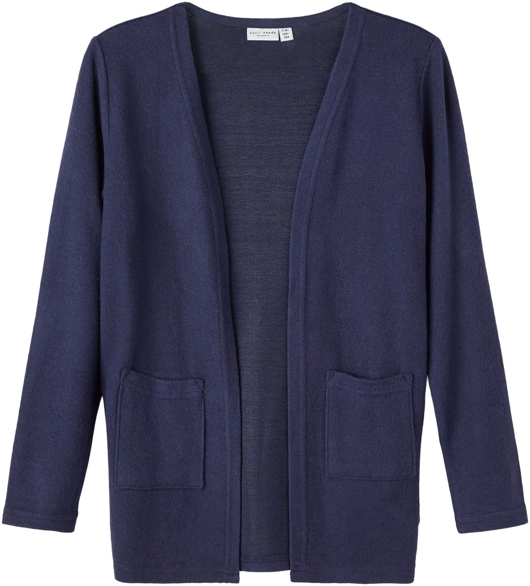 Name It Strickjacke »NKFVICTI – Cardigan ohne Verschluss aus Feinstrick« unifarben, casual, regular fit, Feinstrick, V-Ausschnitt