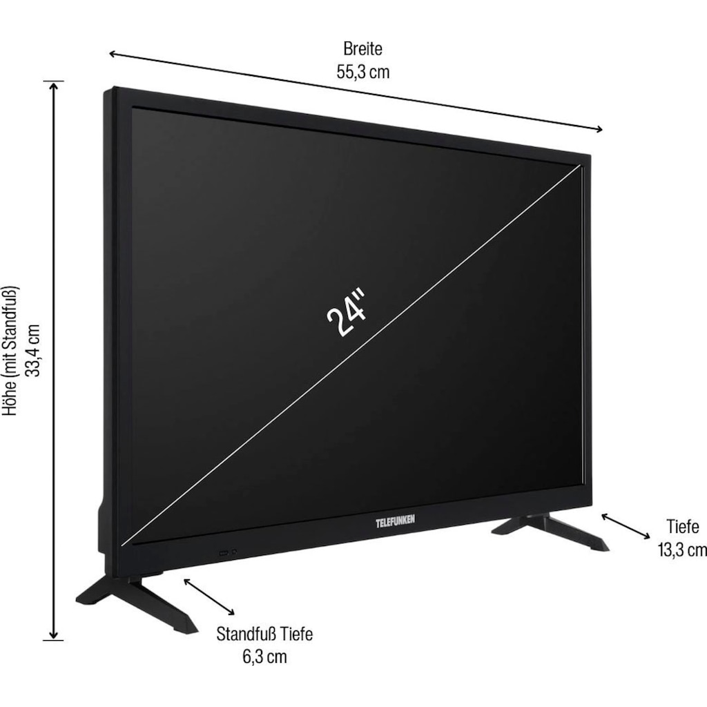 Telefunken LED-Fernseher »L24H550M4I«, 60 cm/24 Zoll, HD-ready