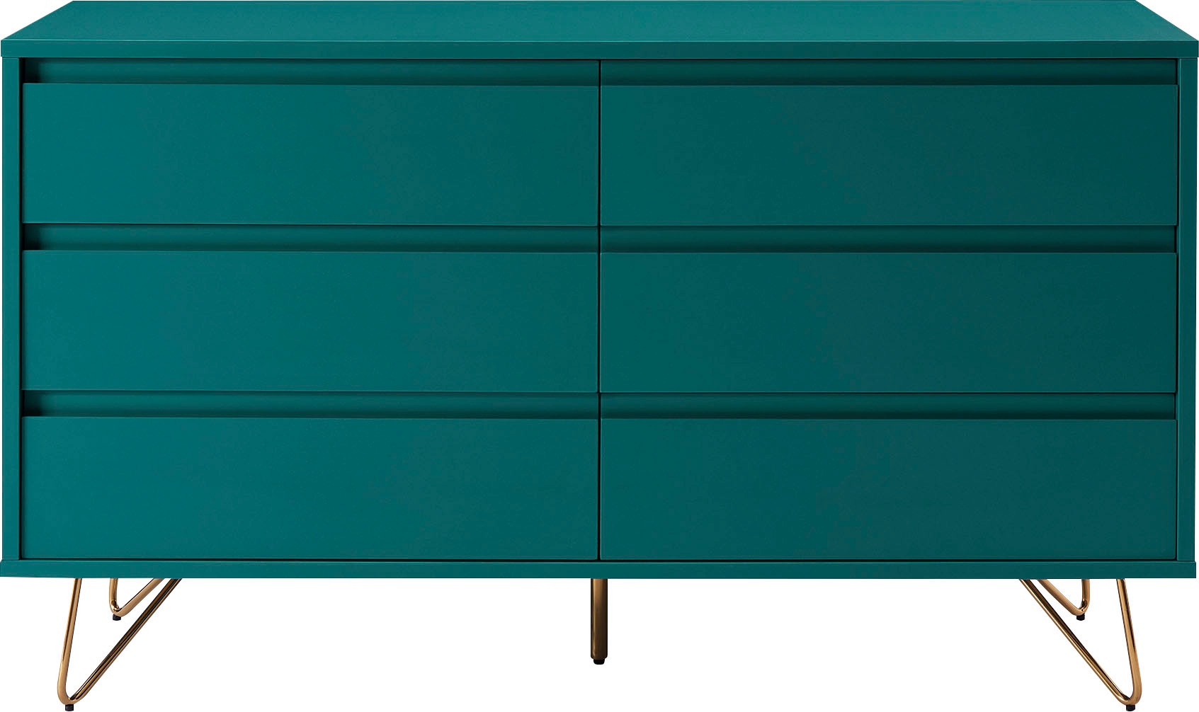 SalesFever Kommode »Bolton Design Sideboard mit Stauraum« Haarnadelbeine au günstig online kaufen