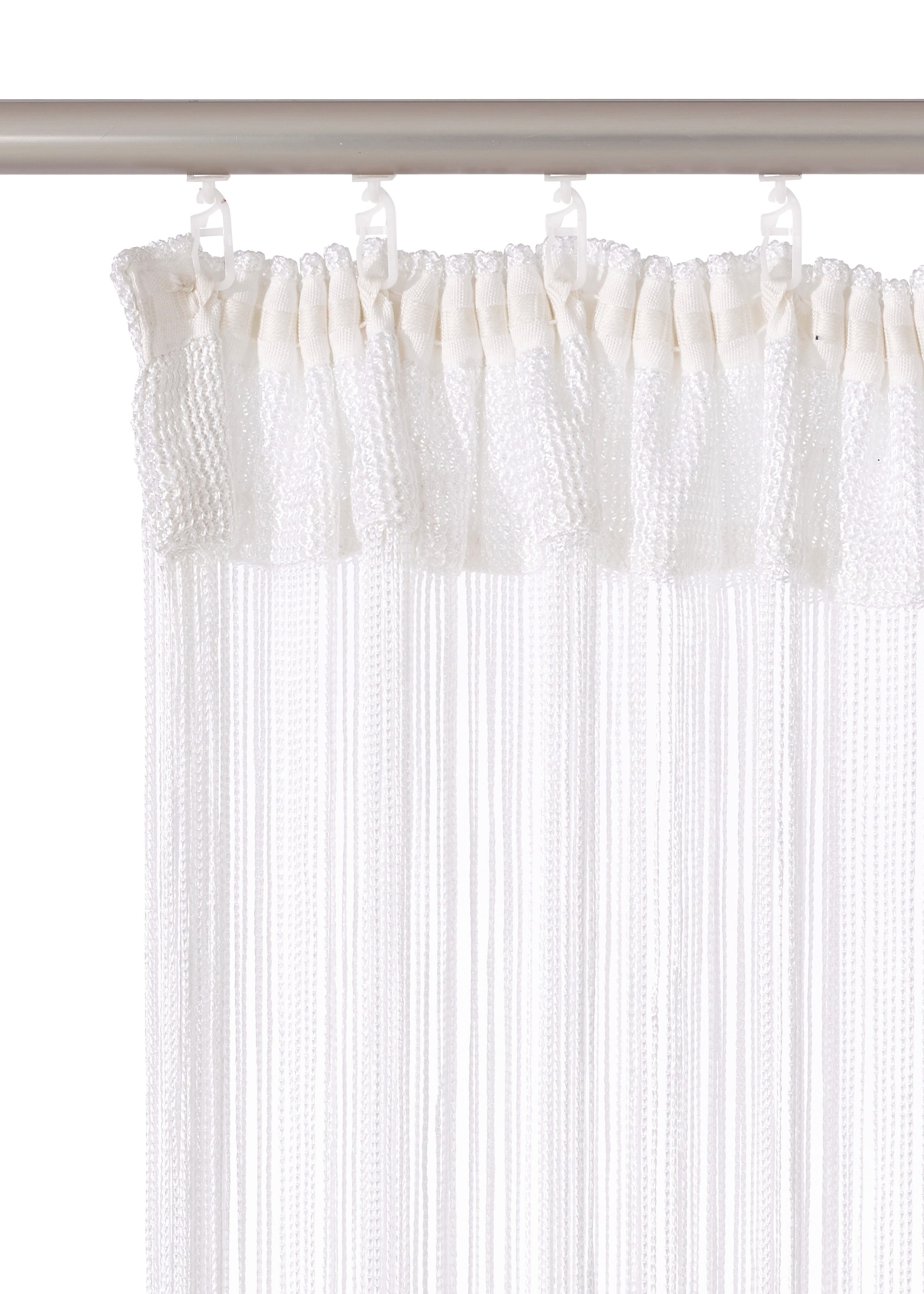 my home Fadenvorhang »Fao-Uni«, (1 multifunktional, St.), und Polyester, transparent, bestellen Kräuselband, bequem pflegeleicht schnell