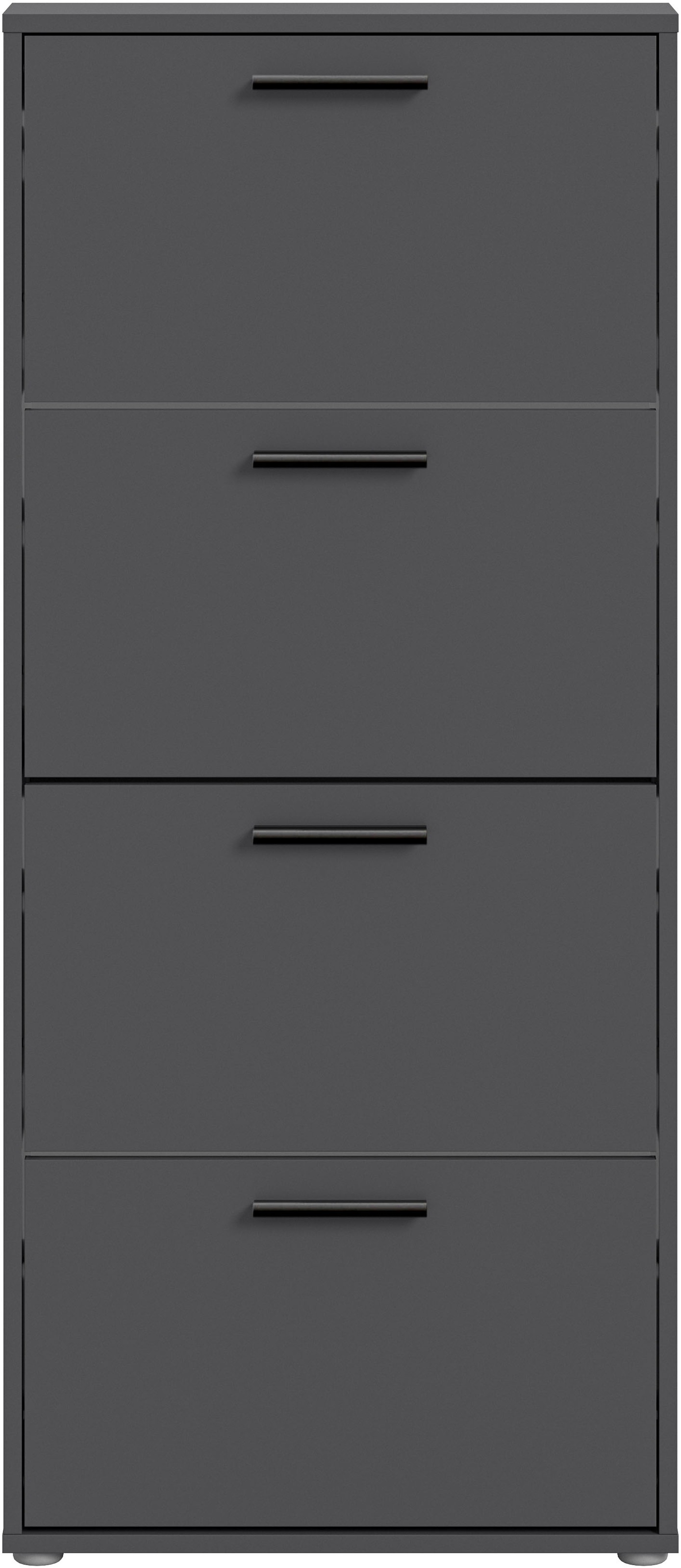 HBZ Schuhkommode »Sam Schuhkipper, Schuhschrank BxHxT 59x136x17 cm«, (1 St.), mit 4 Klappen