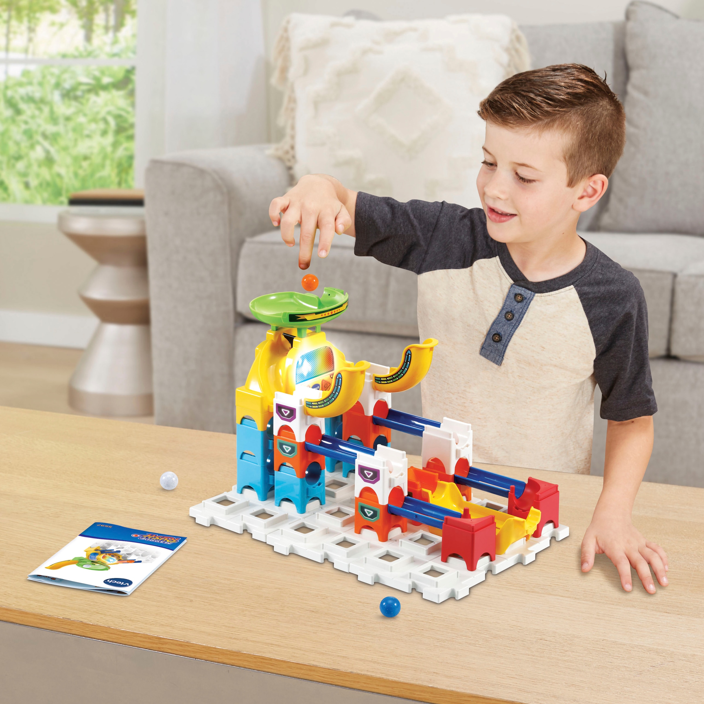 Vtech® Kugelbahn »Marble Rush - Kugelbahn-Set Trichter«, mit Licht und Sound