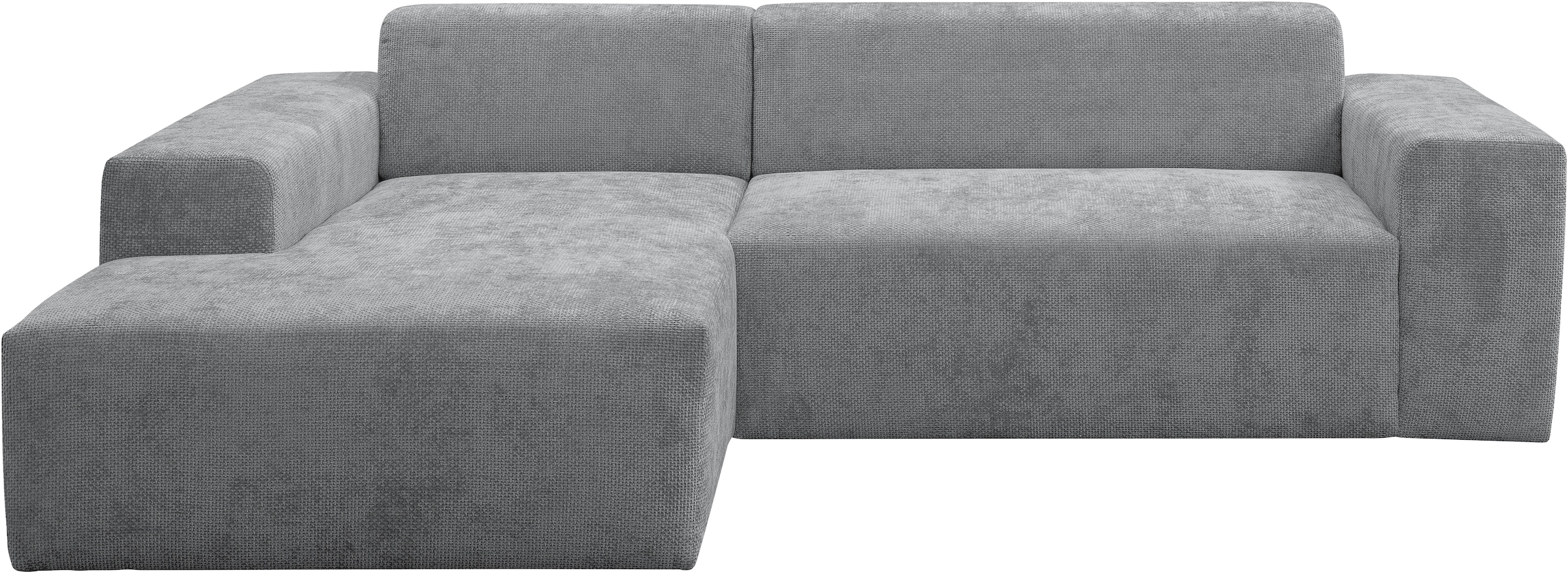 WERK2 Ecksofa »Zeus-L modern und zeitlos, Breite 253cm, bequemes Sofa«, Curvy Trend Ecksofa mit urbaner Optik