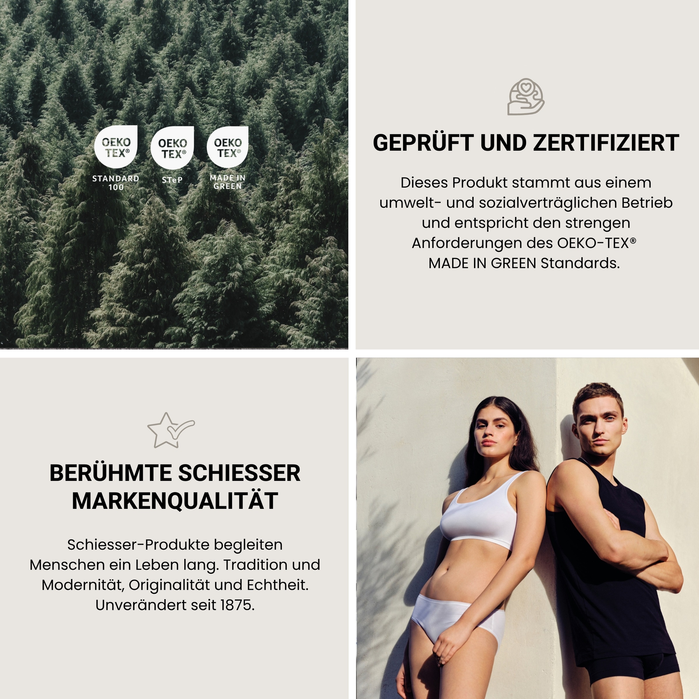 Schiesser Bettwäsche »Ella seidenmattes Premiumbettwäscheset aus feinstem Baumwollsatin«, Made in Green