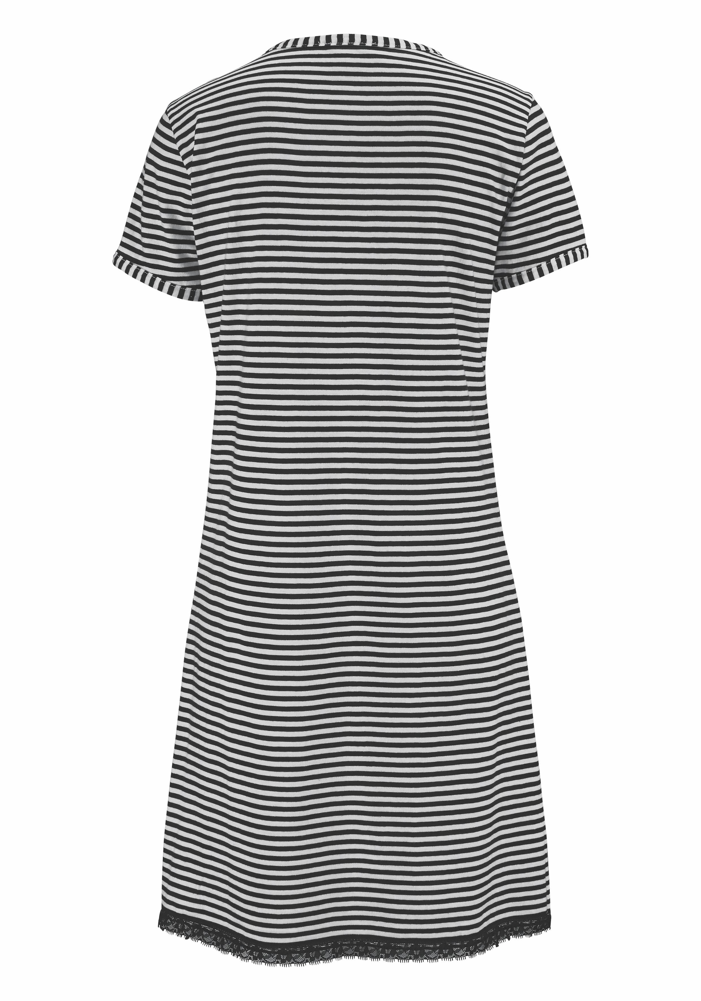 H.I.S Nachthemd 1-teilig,  Brusttasche mit Spitzendetails