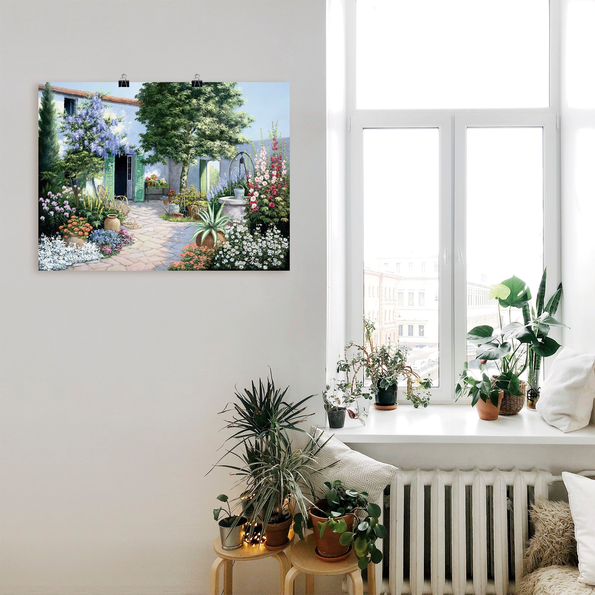 Artland Wandbild »Ein kleines Paradies« Garten 1 Stk. tlg. als Leinwandbild günstig online kaufen