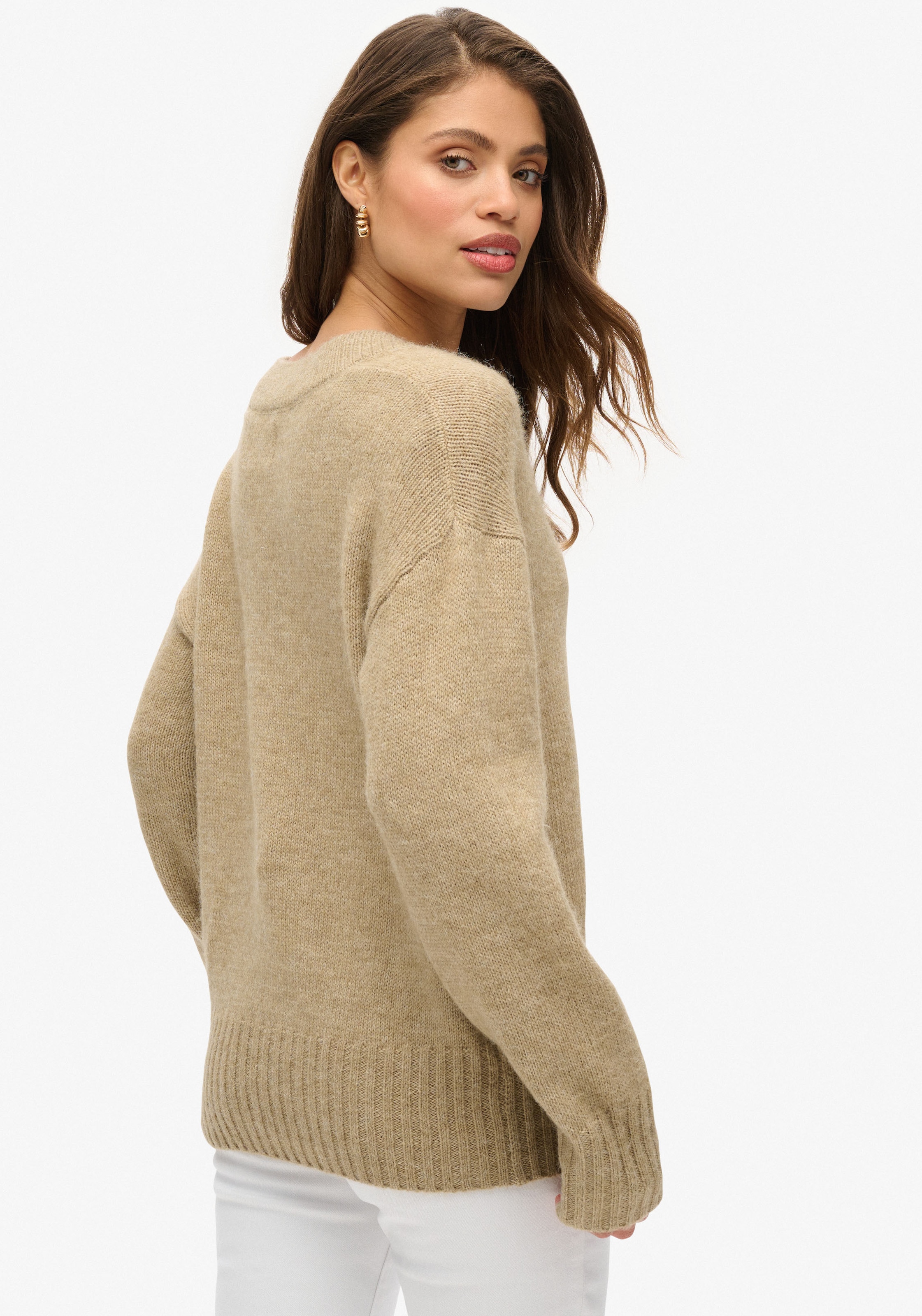 Superdry Strickpullover »ESSENTIAL V NECK JUMPER«