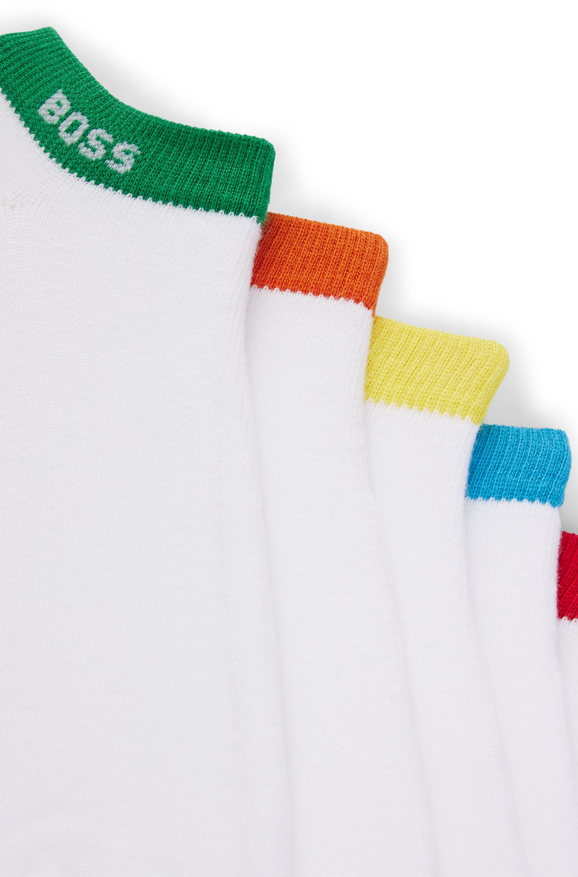 BOSS Socken »5P AS Rainbow CC«, (Packung, 5 Paar), mit Markenlogo