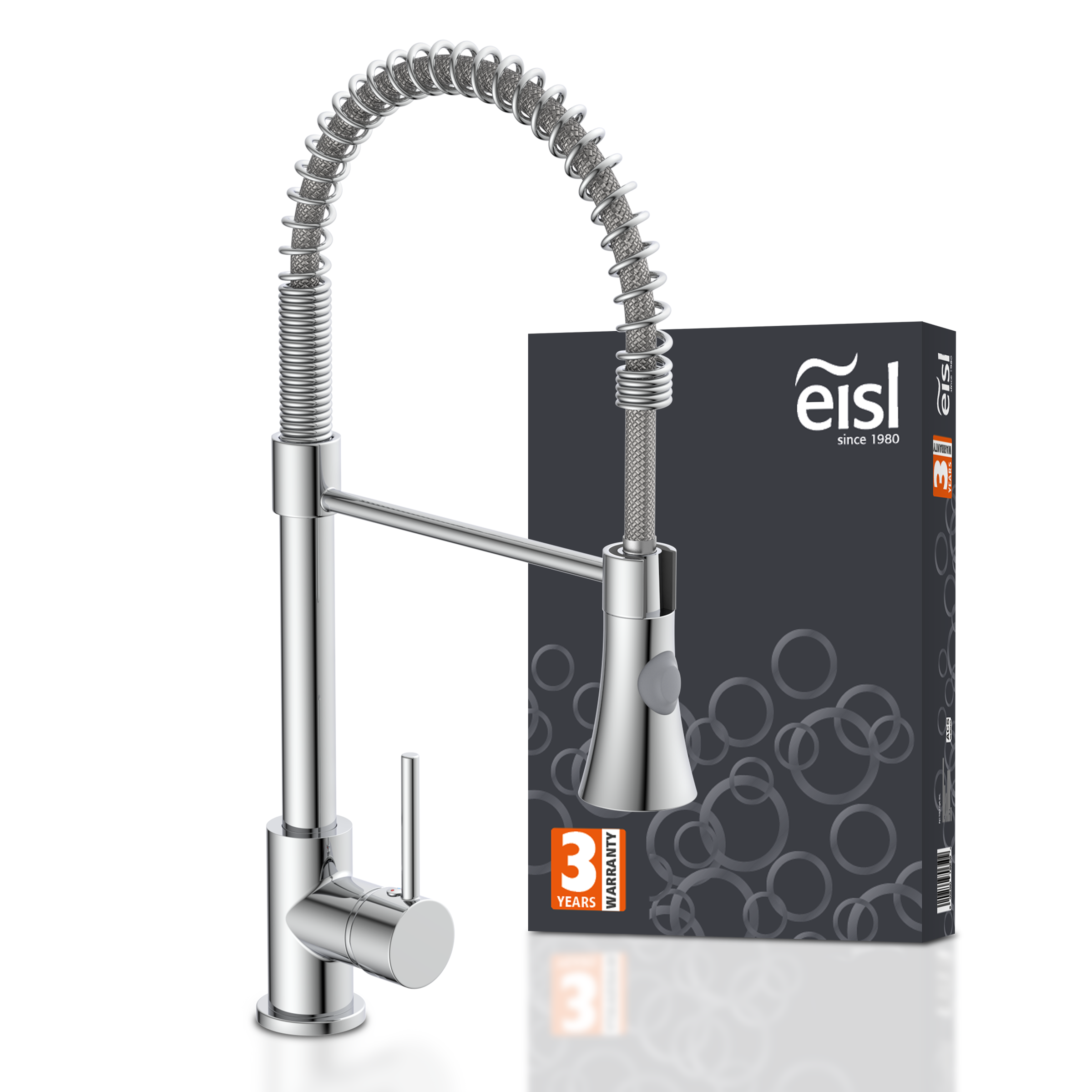 Eisl Spültischarmatur »LEON« Wasserhahn ausziehbar, 360° schwenkbare Mischbatterie